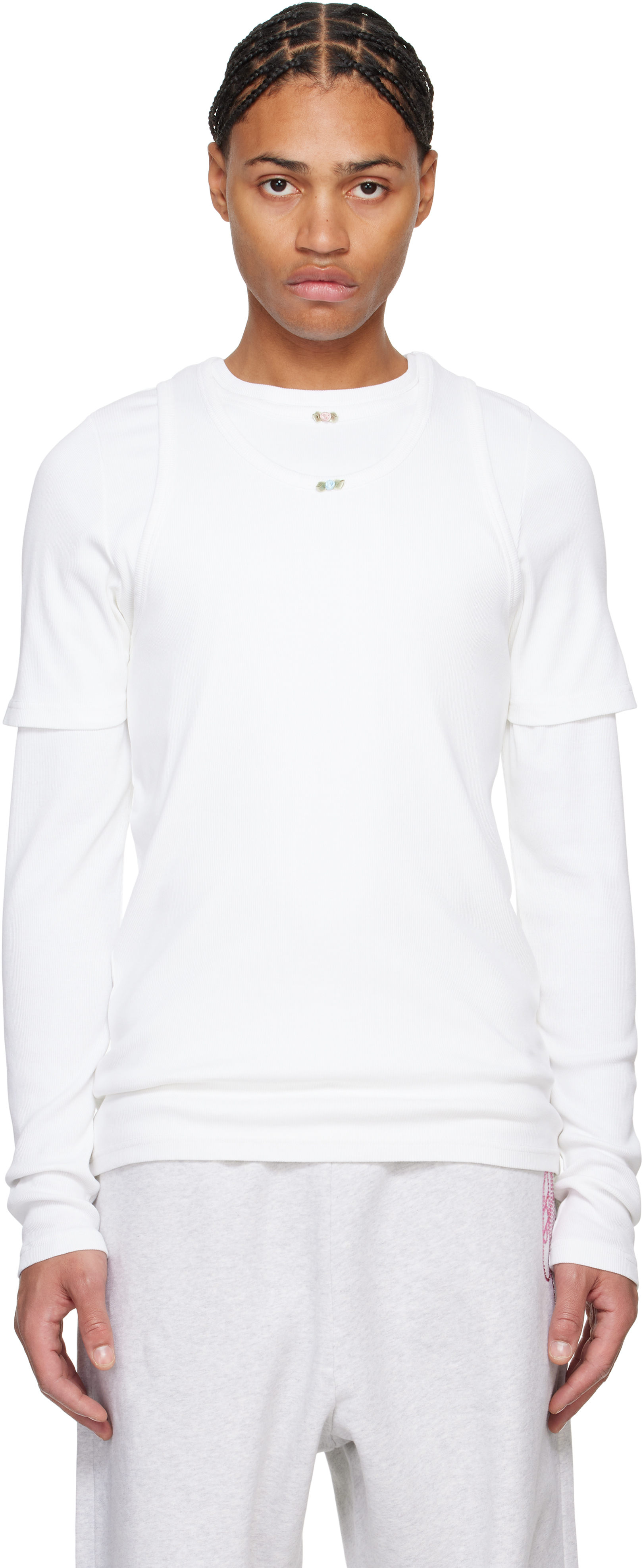 White Overlayered T-shirt