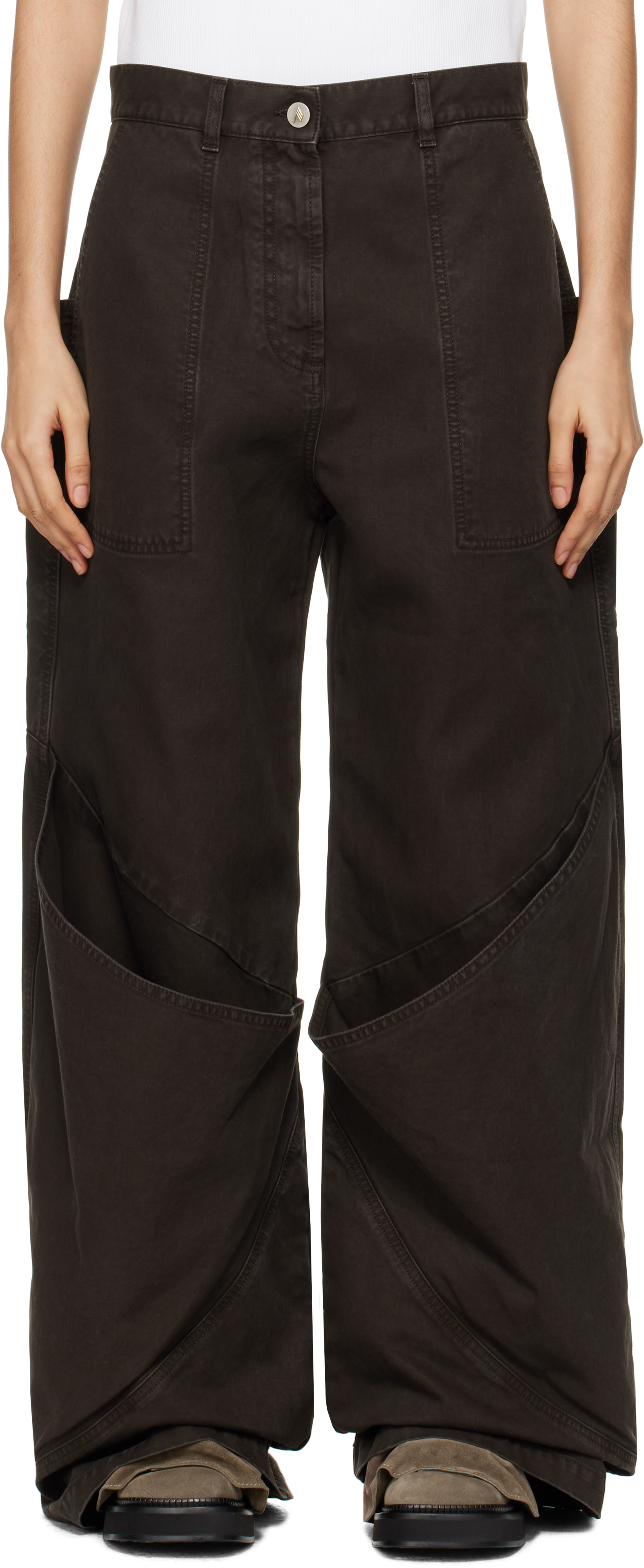 【関税込み】The Attico SSENSE限定 タン ジーンズ The Attico jeans for Women | SSENSE