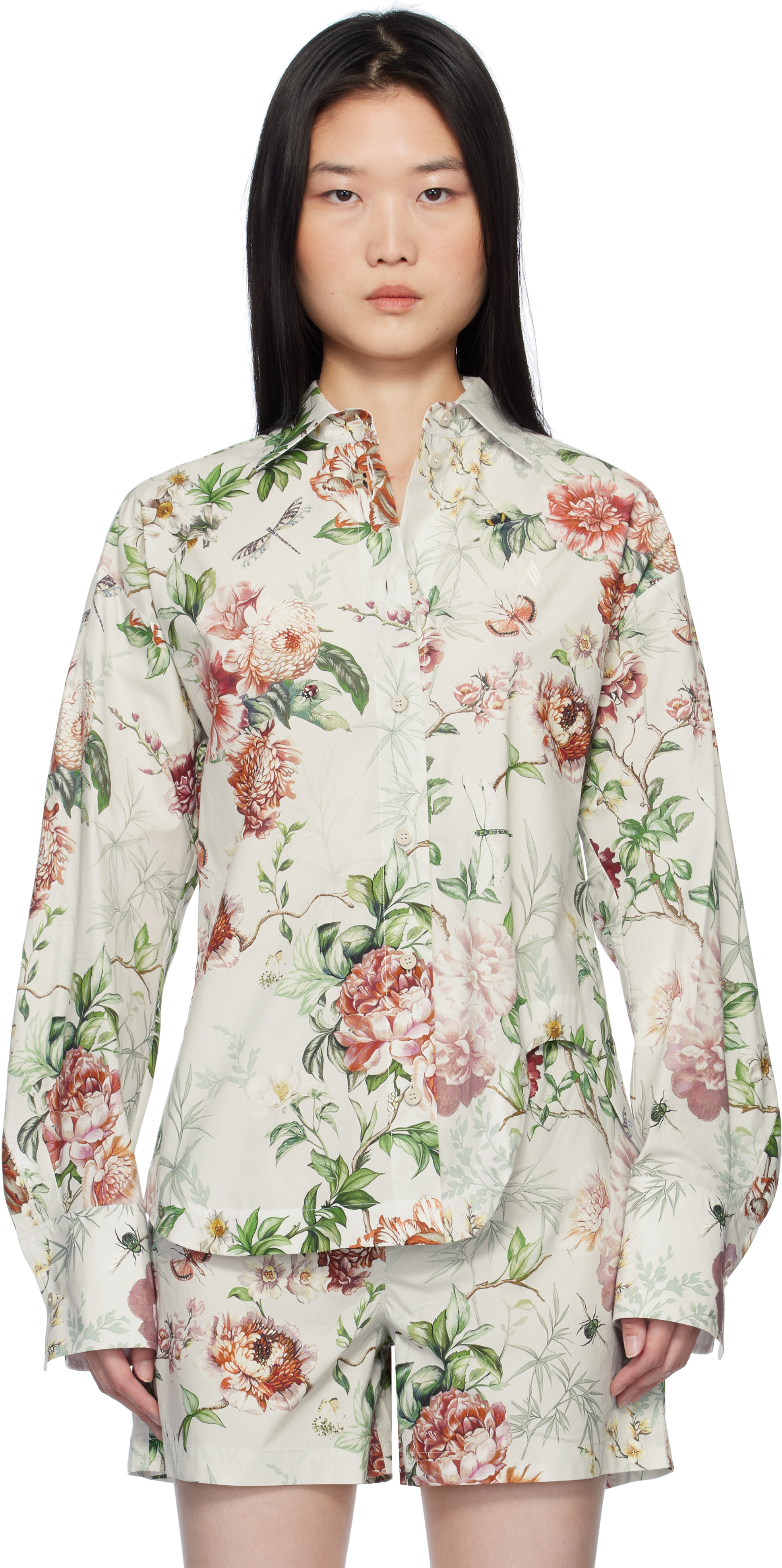 The Attico: White Eliza Shirt | SSENSE 日本