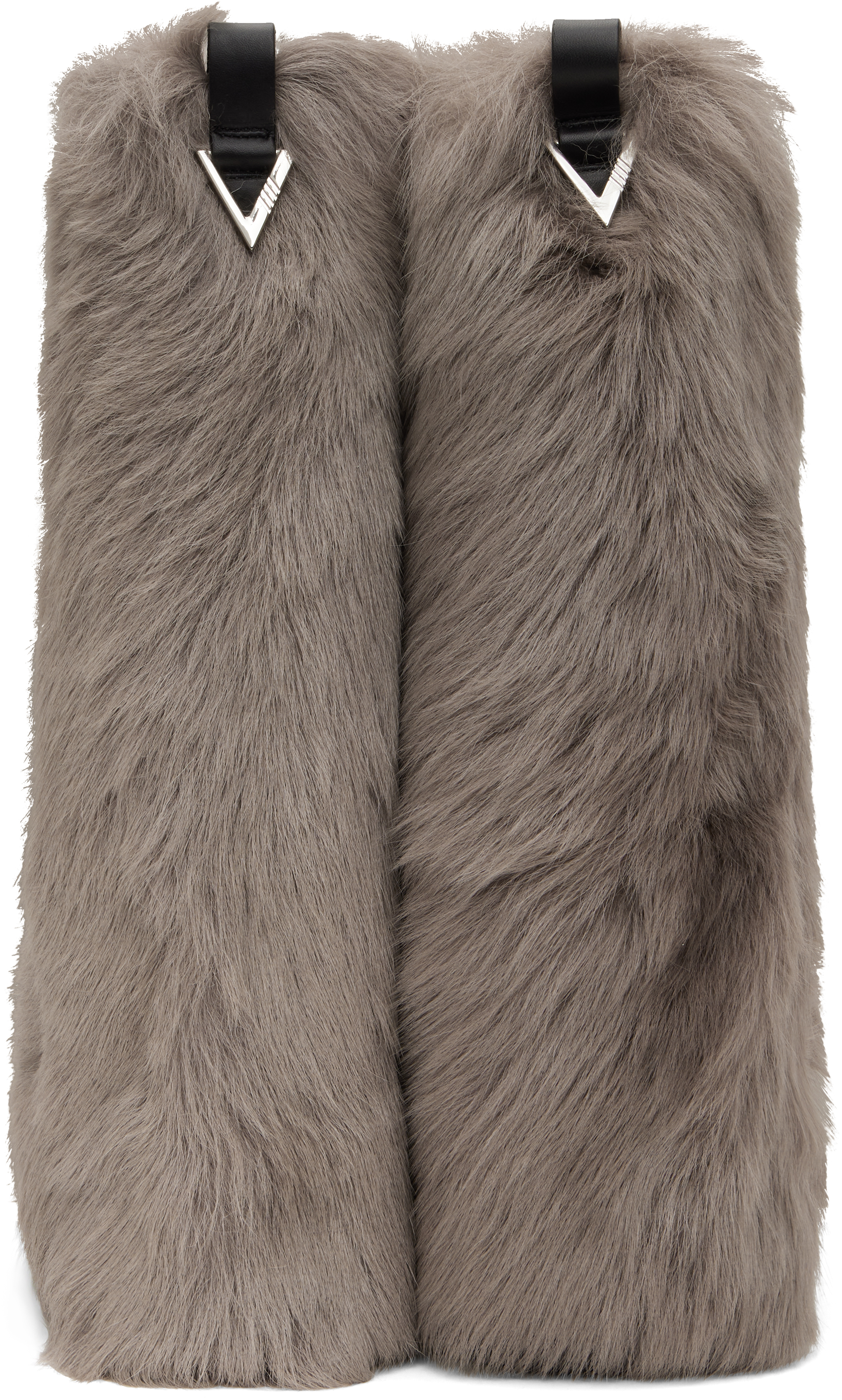 Attico Robin Combat Boot In Animal Print