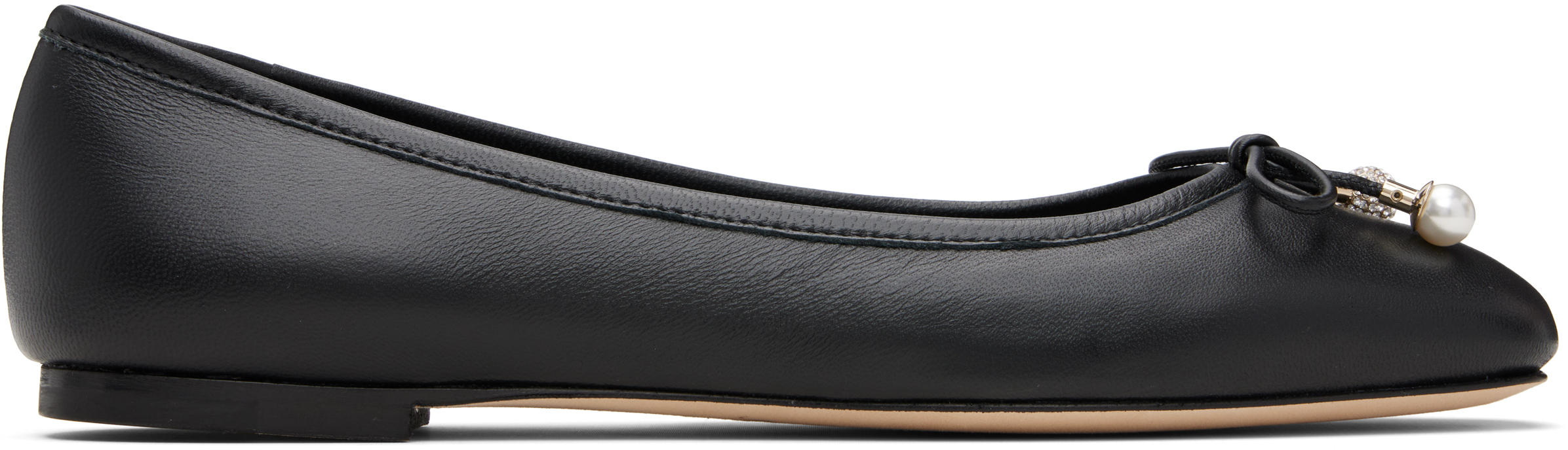 Black Elme Ballerina Flats