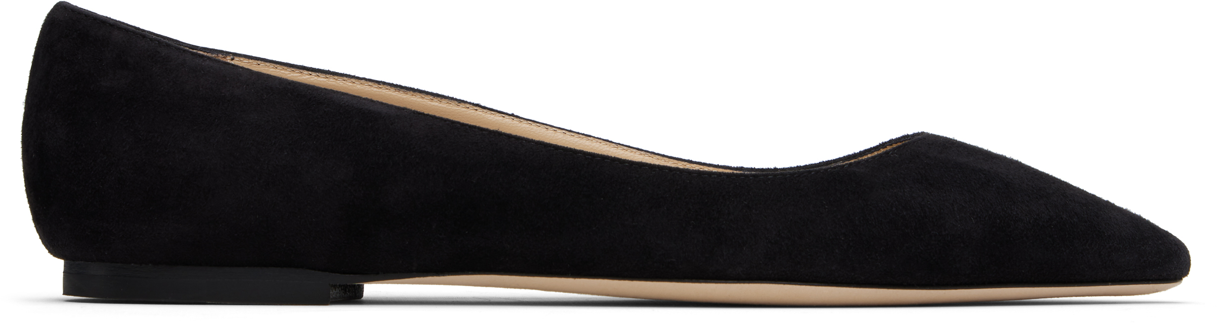 Jimmy Choo Black Romy Ballerina Flats In Black