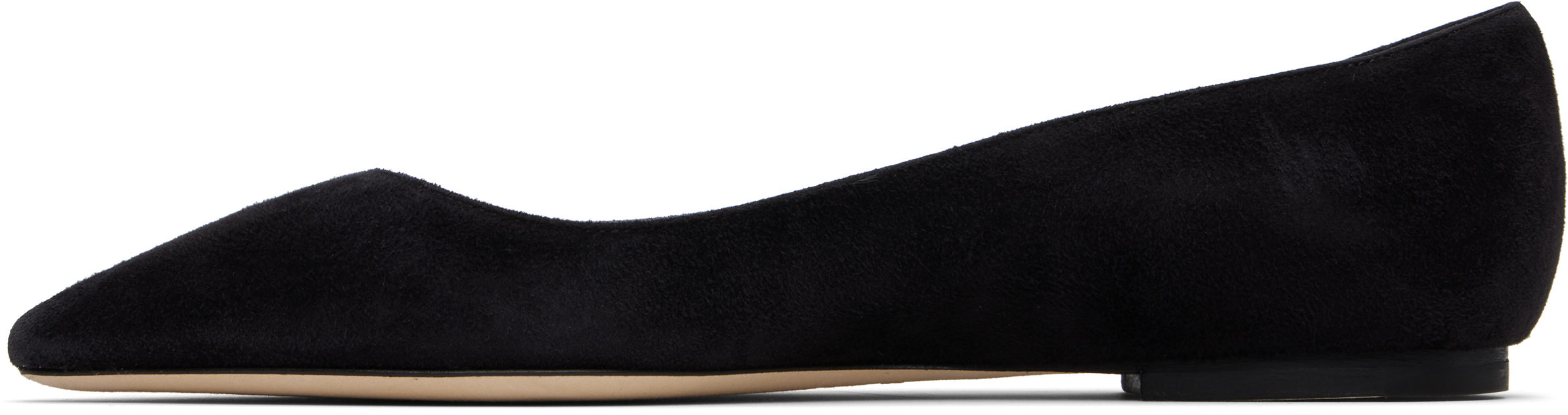 Jimmy Choo Black Romy Ballerina Flats In Black