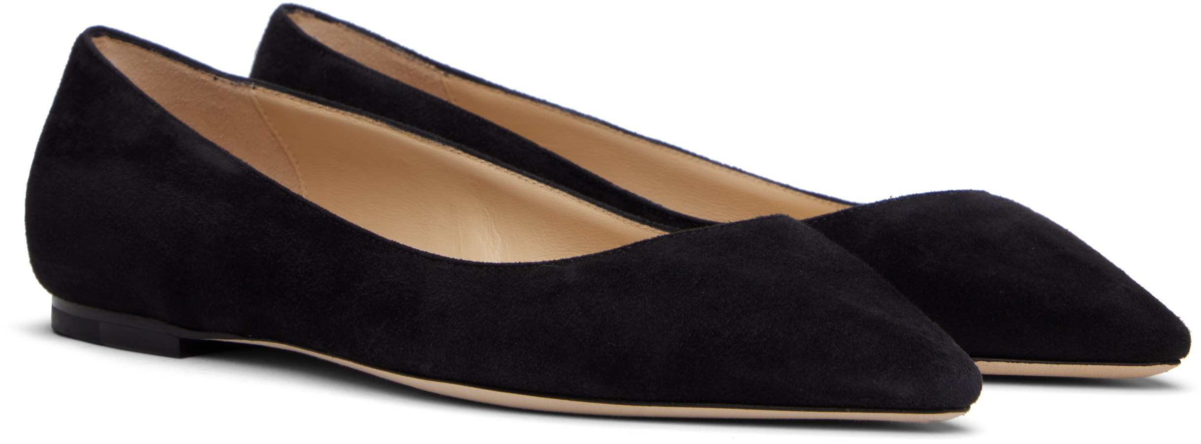 Jimmy Choo Black Romy Ballerina Flats In Black