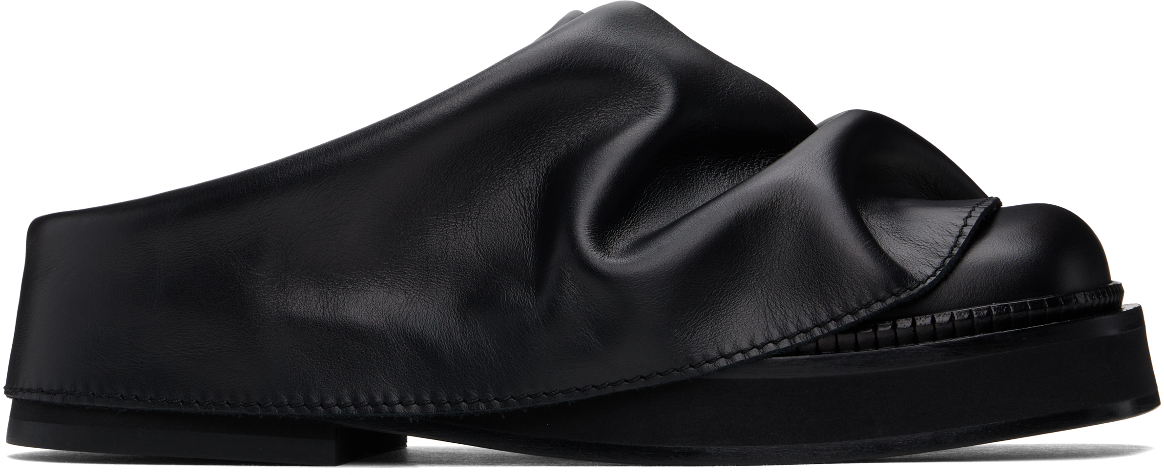 Black Mini Robin Sabot Slip-on Loafers