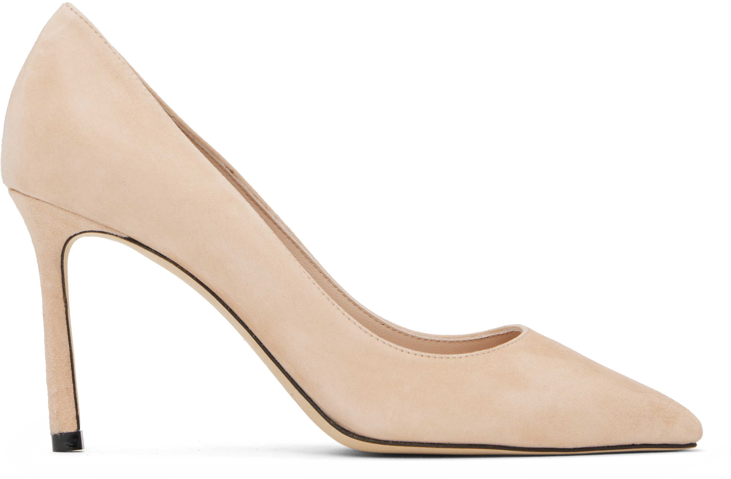 Jimmy Choo Pink Romy 85 Heels In Macaron