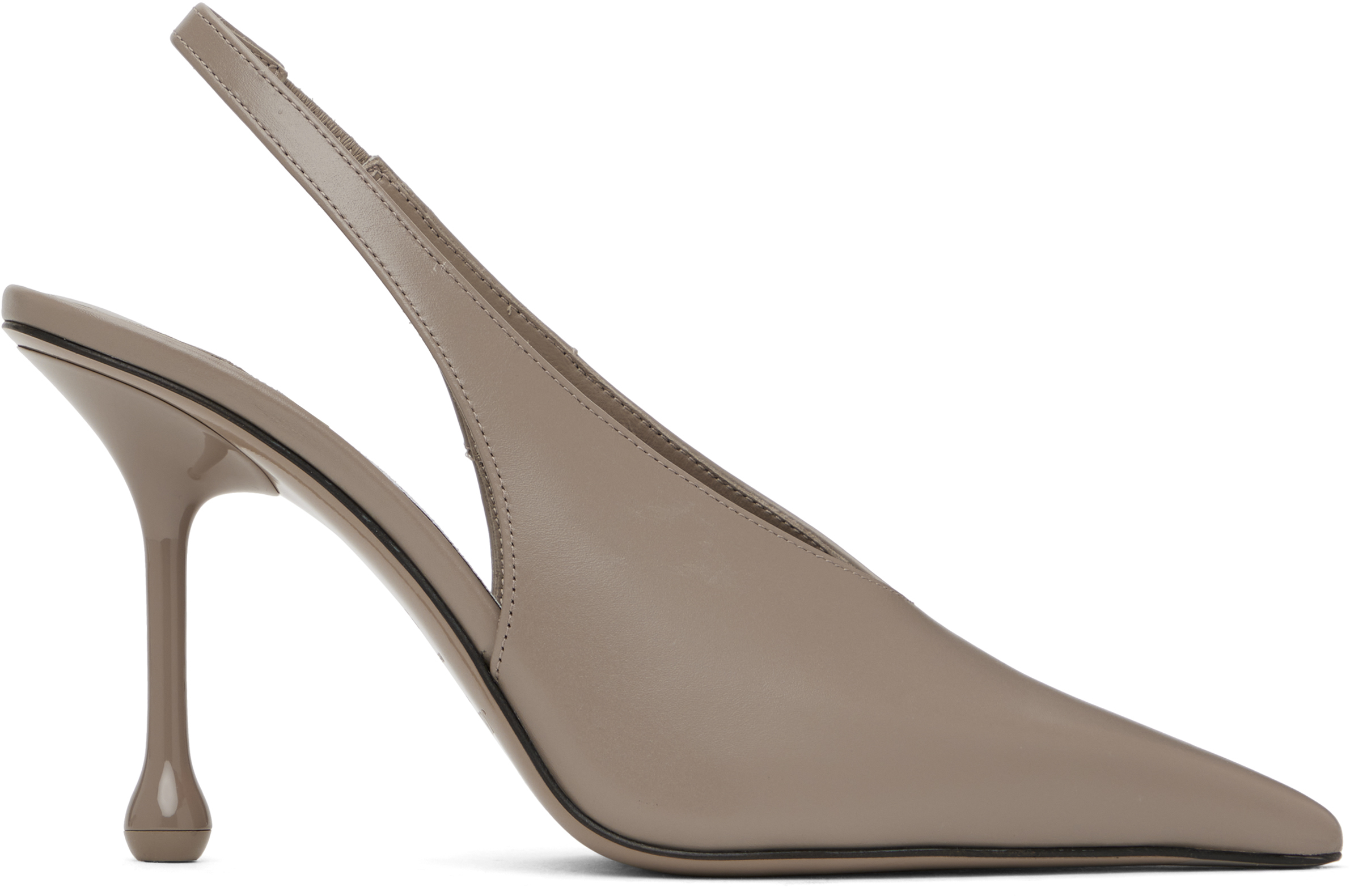 JIMMY CHOO ベージュ ハイヒール　⭐︎最終値下げ 訳あり】JIMMY CHOO ベージュ オープントゥ ハイヒール - メルカリ
