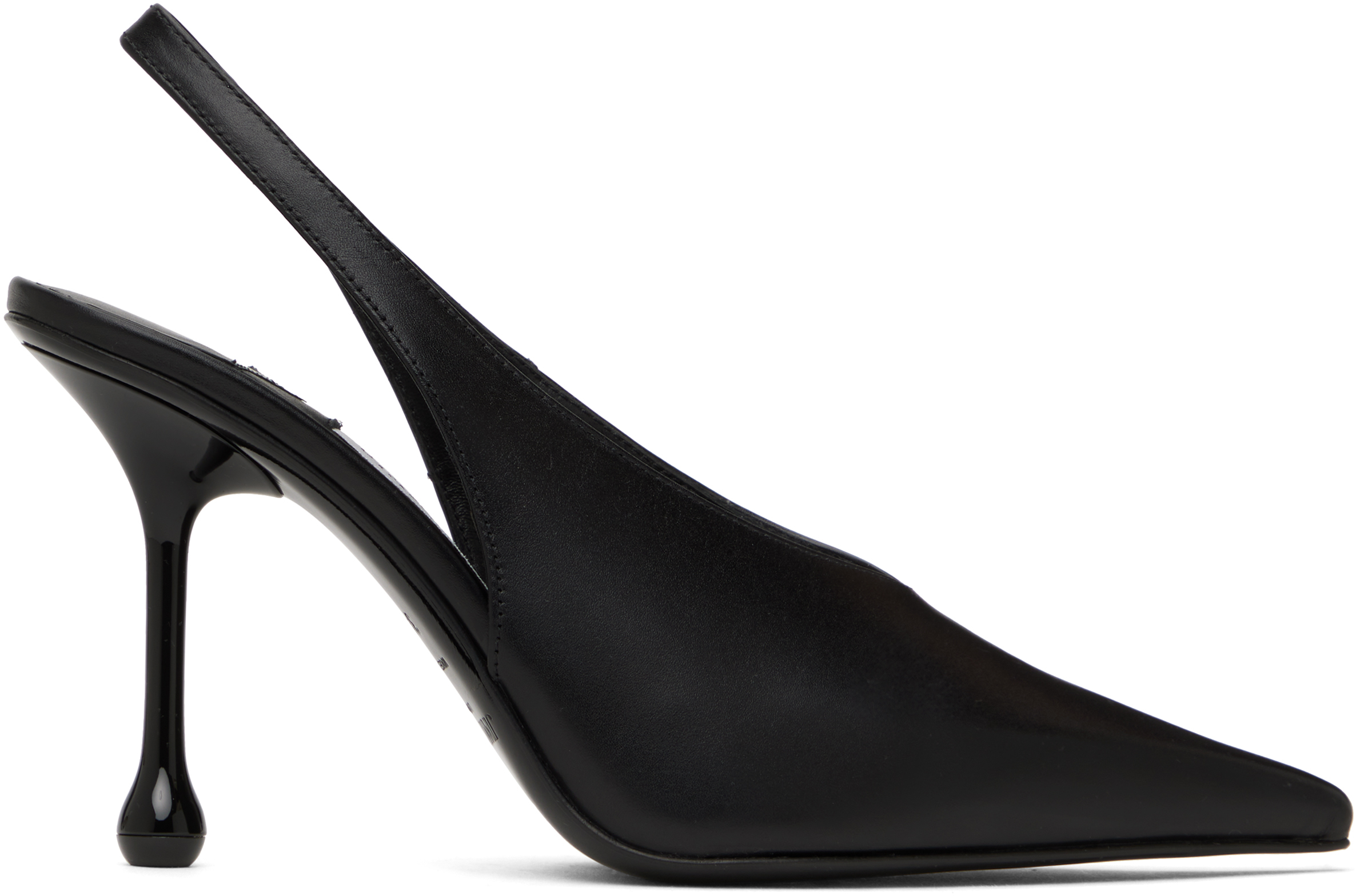 Jimmy Choo Black Isa 95 Heels In Black