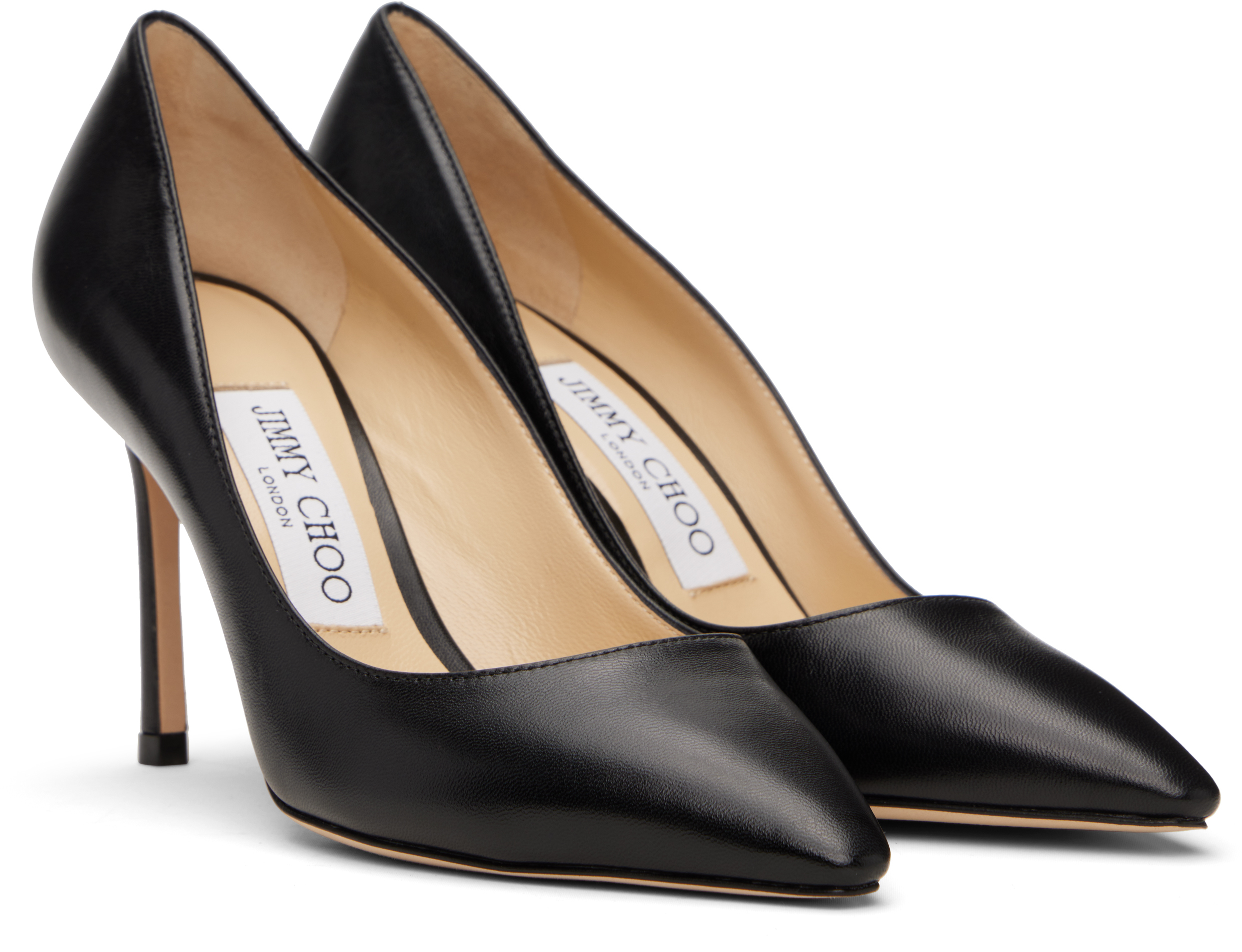 Jimmy Choo Black Romy 85 Heels In Black