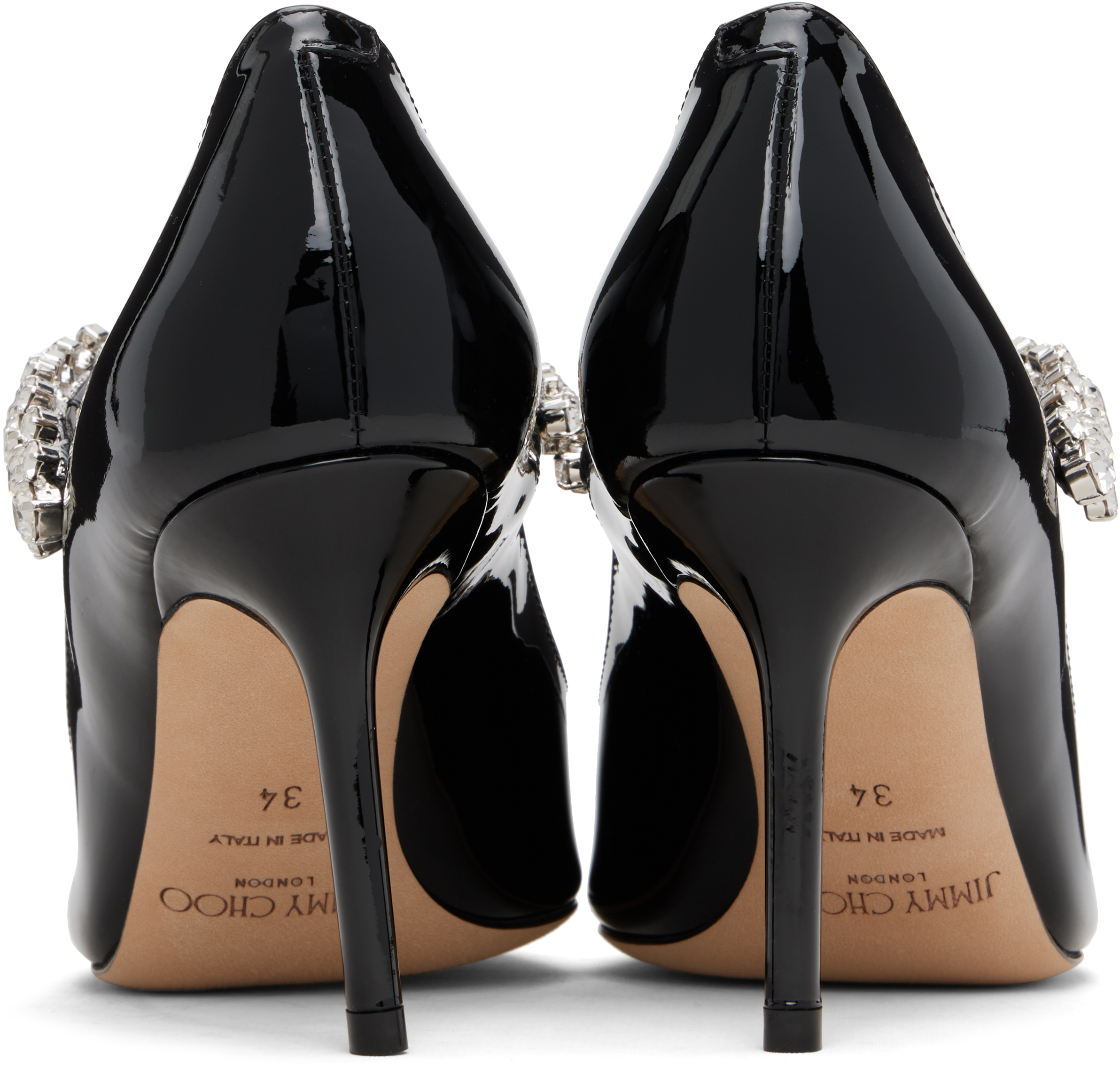 Jimmy Choo Black Bing 85 Heels In Black