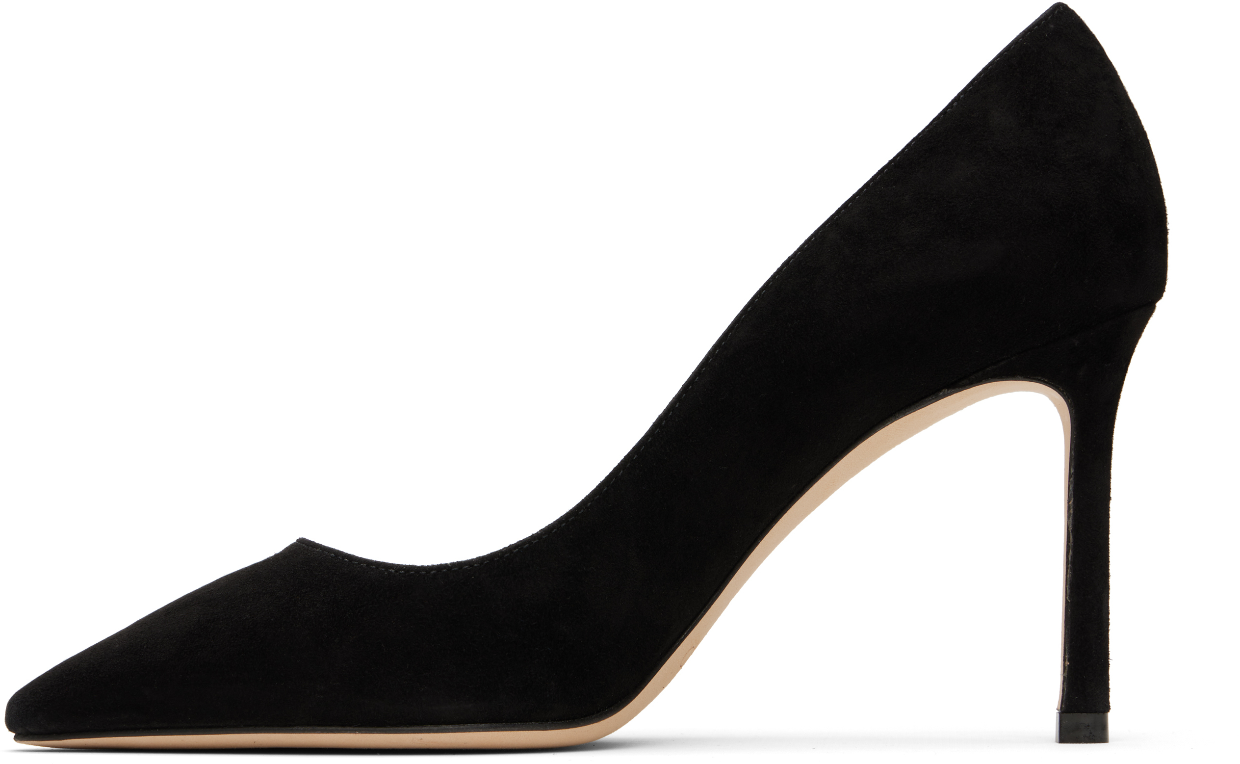 Jimmy Choo Black Romy 85 Heels In Black