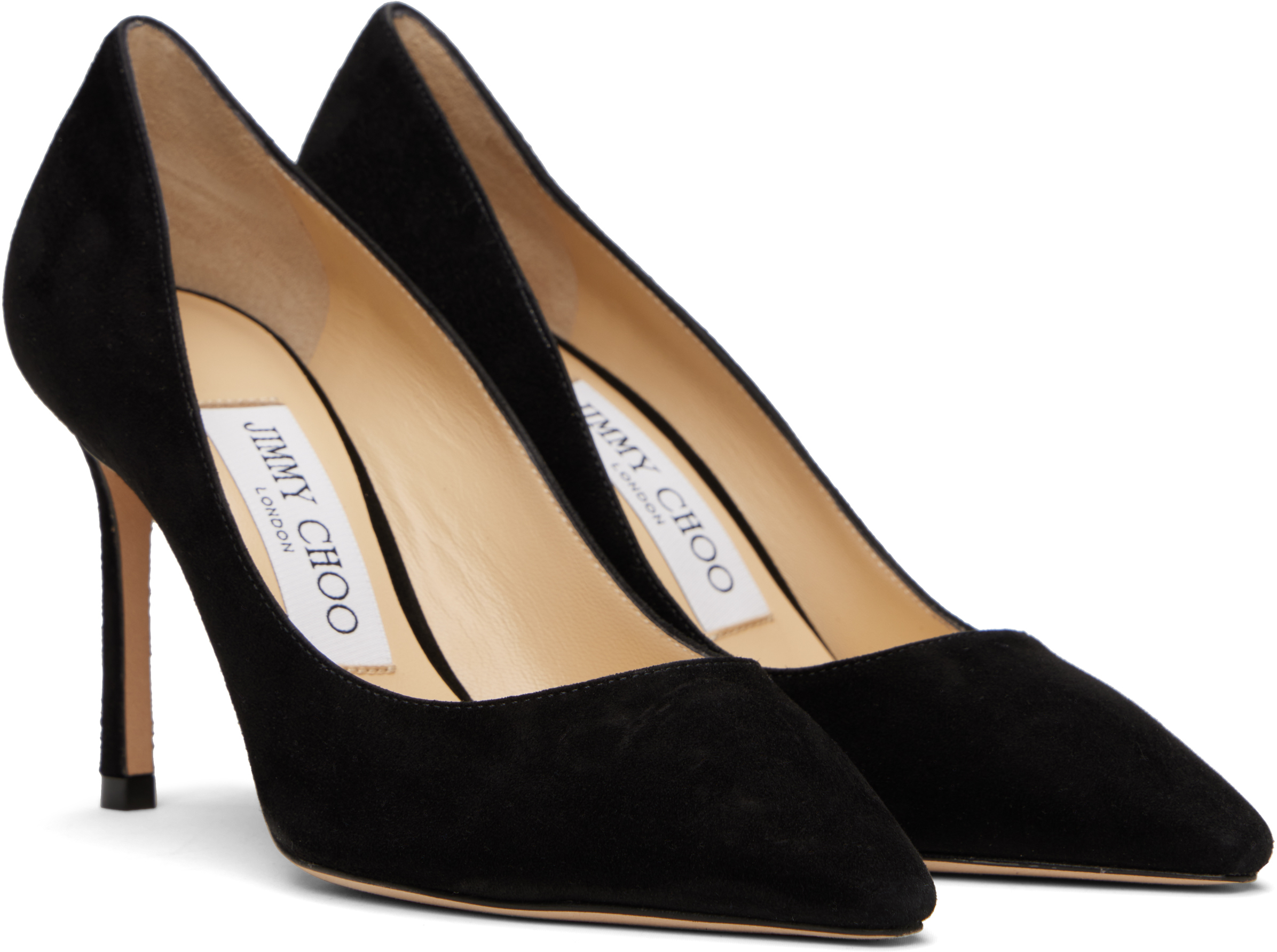 Jimmy Choo Black Romy 85 Heels In Black