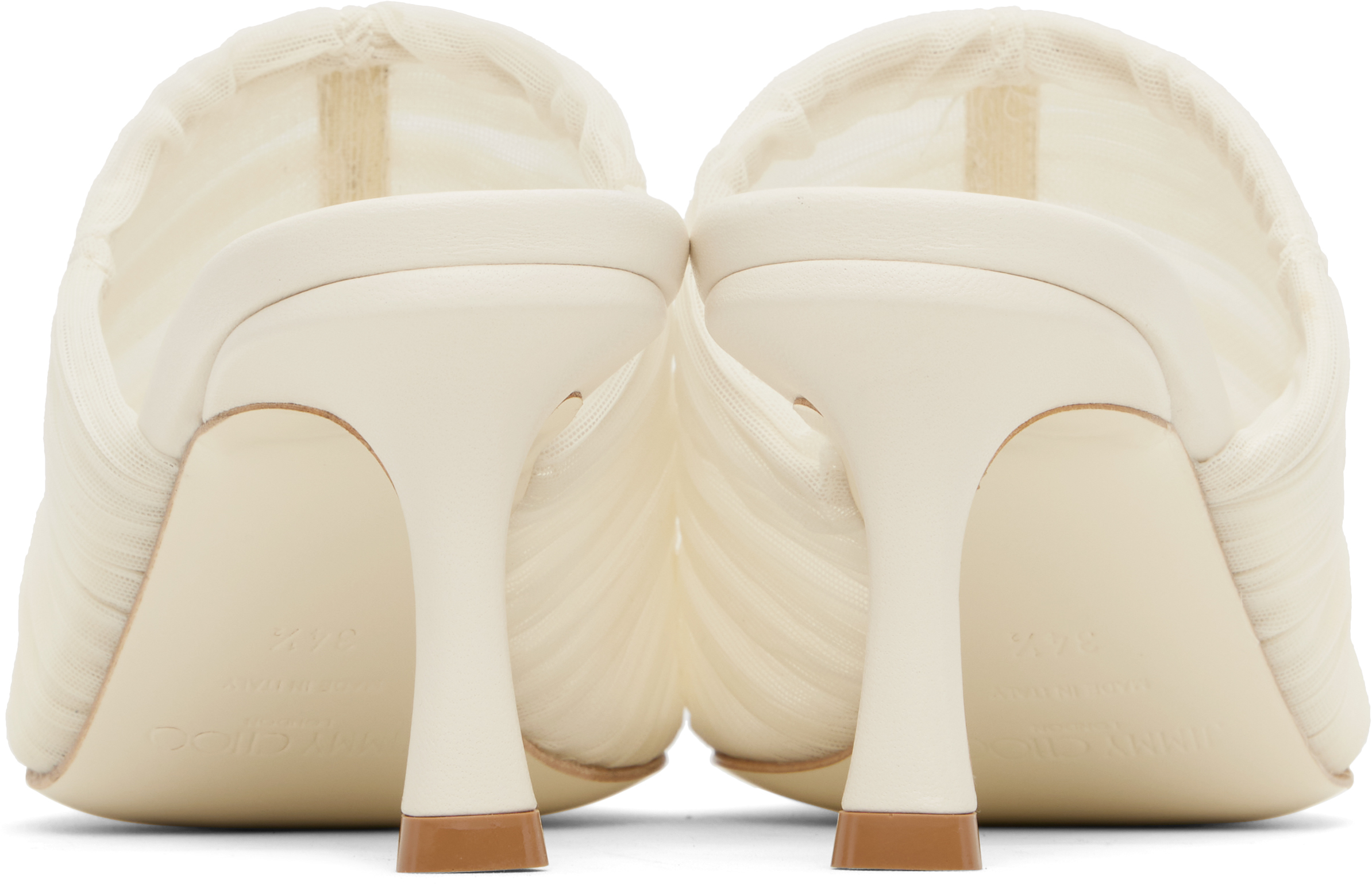 Jimmy Choo Off-white Lotta 65 Mules In Ivory