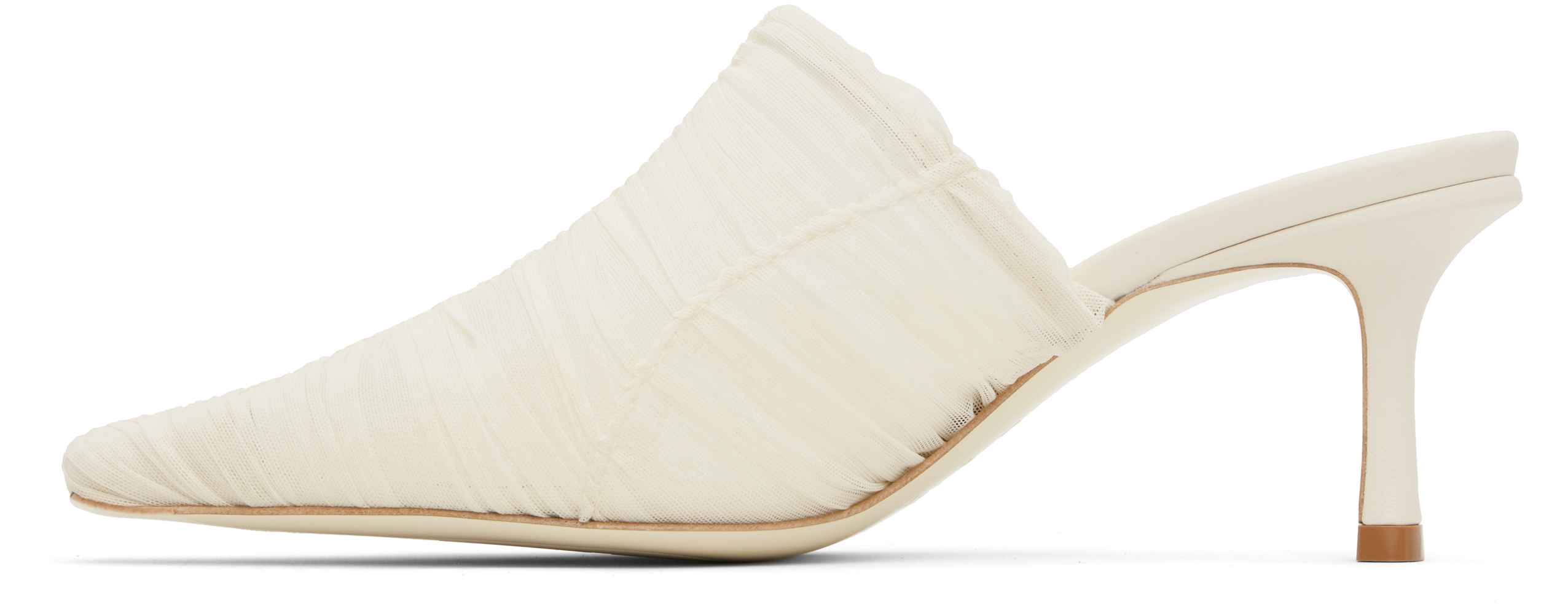 Jimmy Choo Off-white Lotta 65 Mules In Ivory
