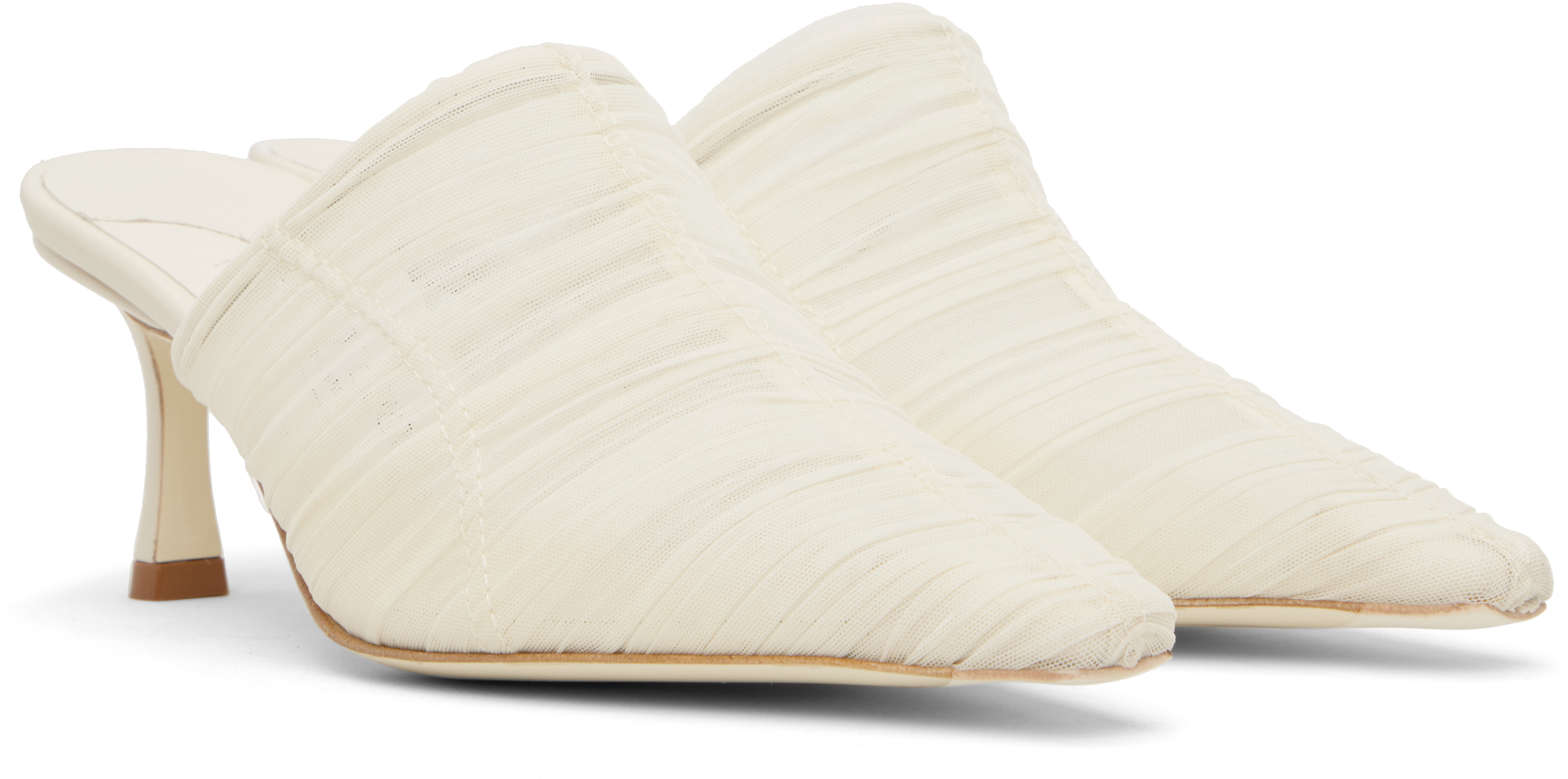 Jimmy Choo Off-white Lotta 65 Mules In Ivory