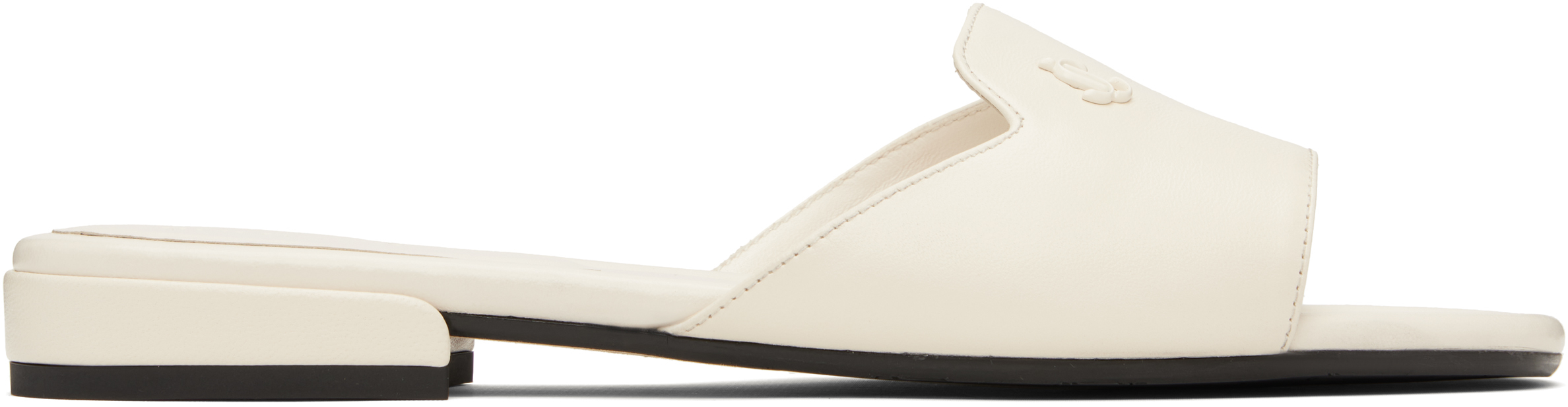 【関税込み】Jimmy Choo オフホワイト Dina フラットサンダル Off-White Dina Flat Sandals by Jimmy Choo on Sale