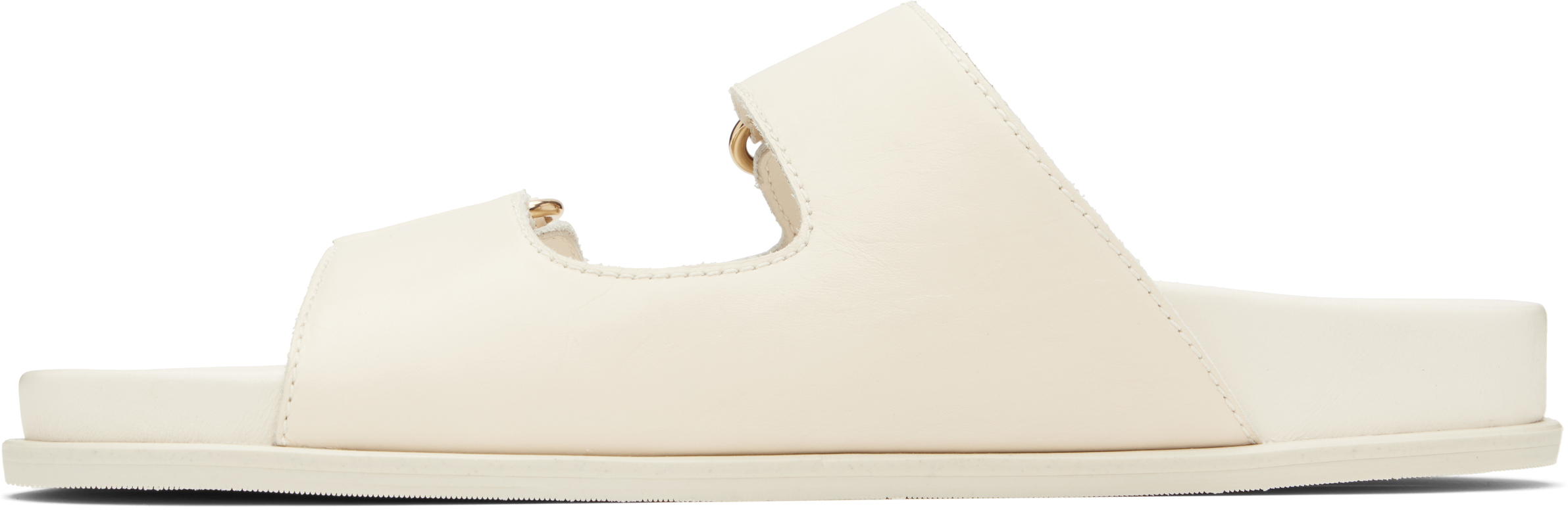 Jimmy Choo Off-white Fayence Sandals In Latte