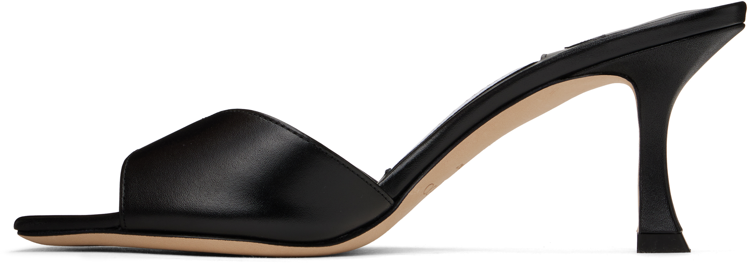 Jimmy Choo Women Skye 70 Leather Heel Sandals In Black