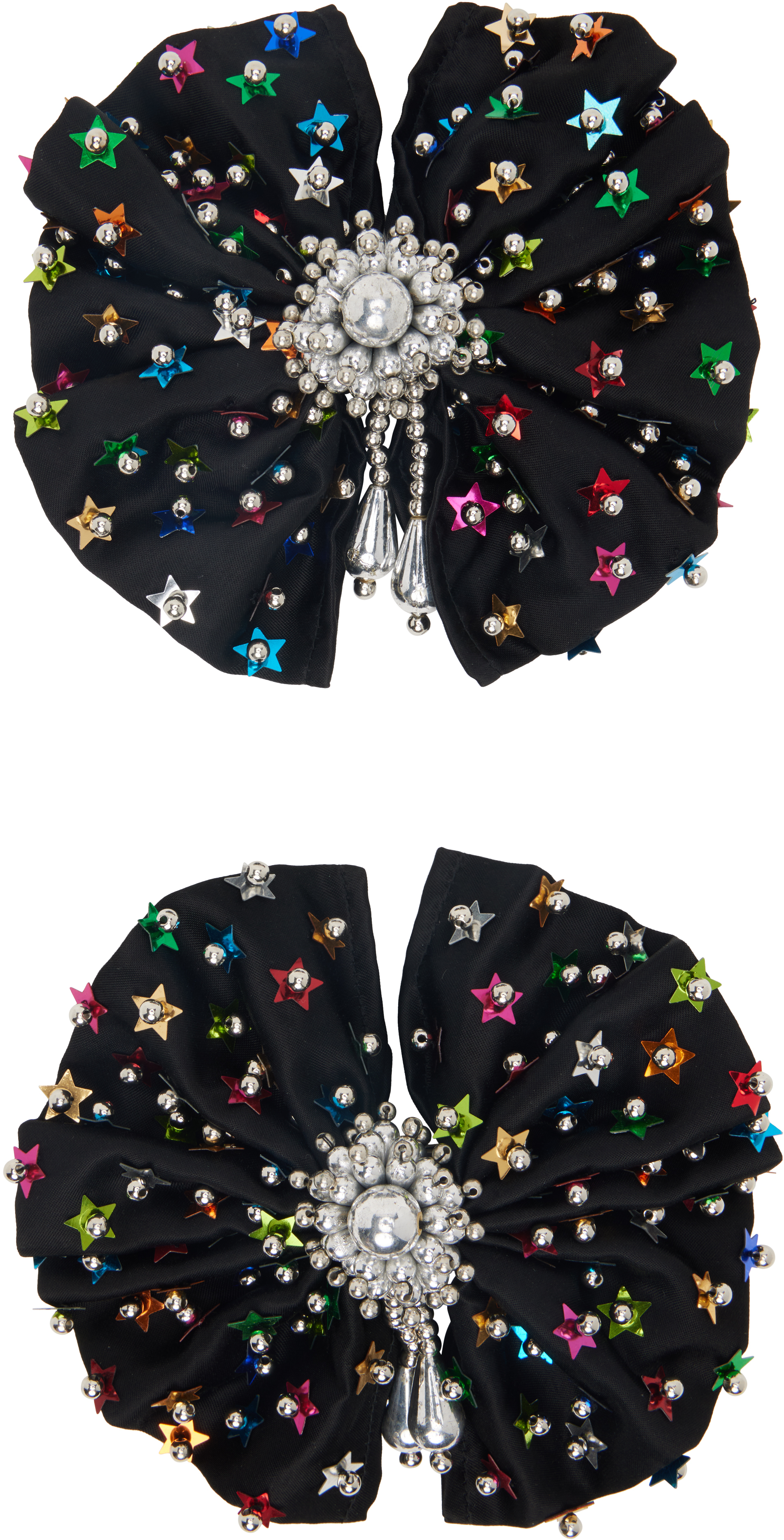 Black Rush Hair Bows