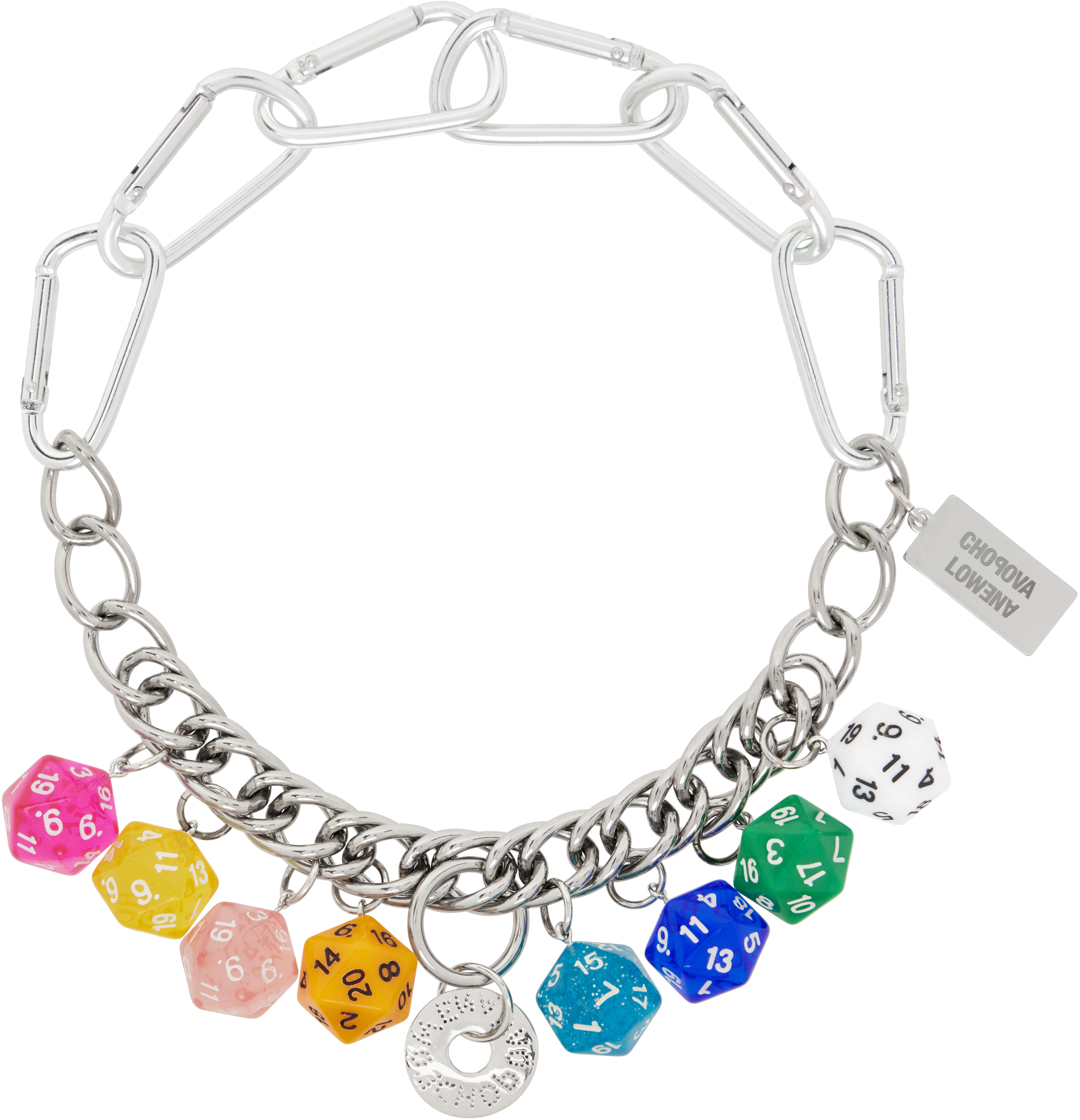 Silver 
Roll The Dice
 Necklace