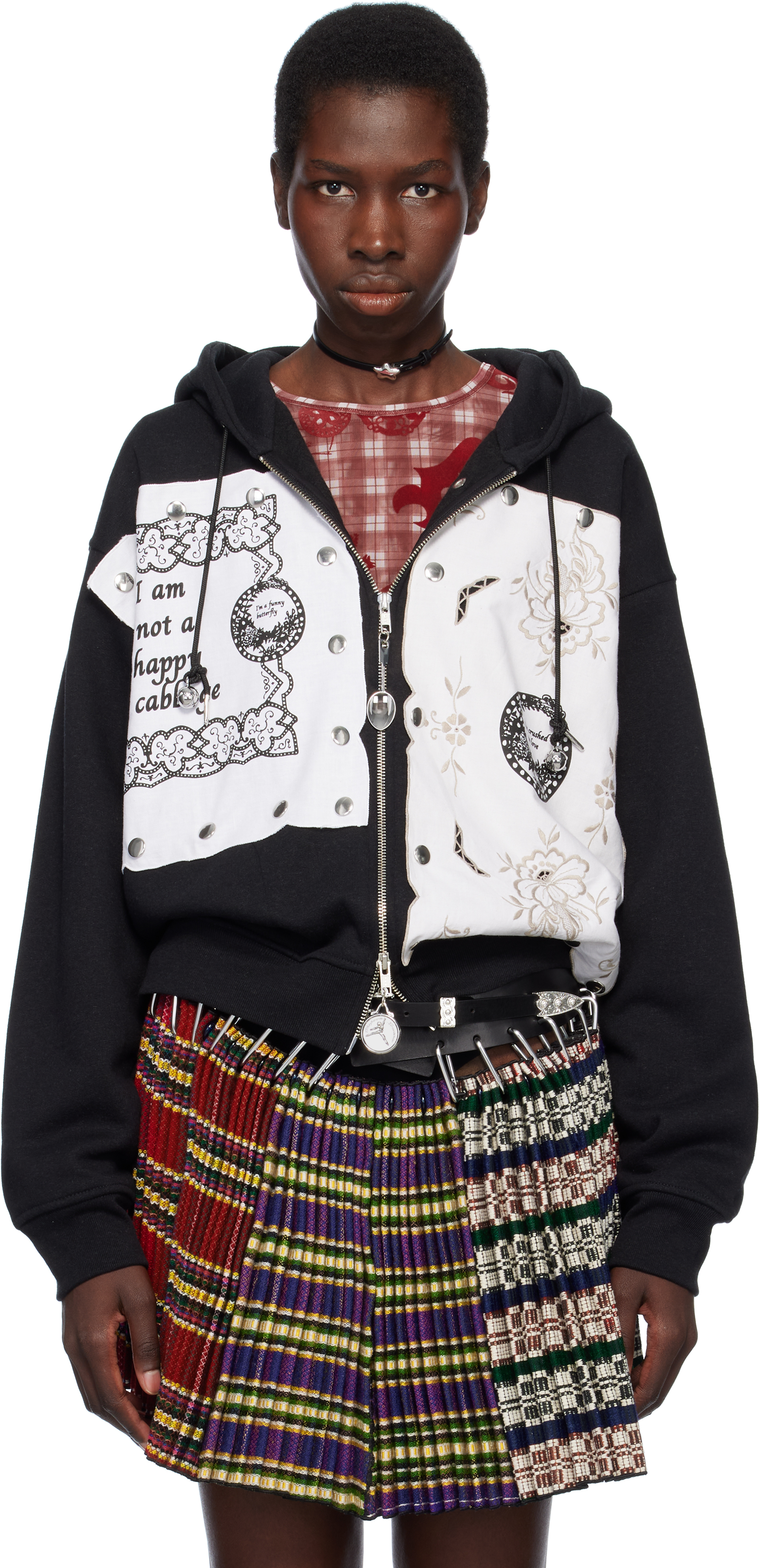 Black & White Emotional Napkin Hoodie