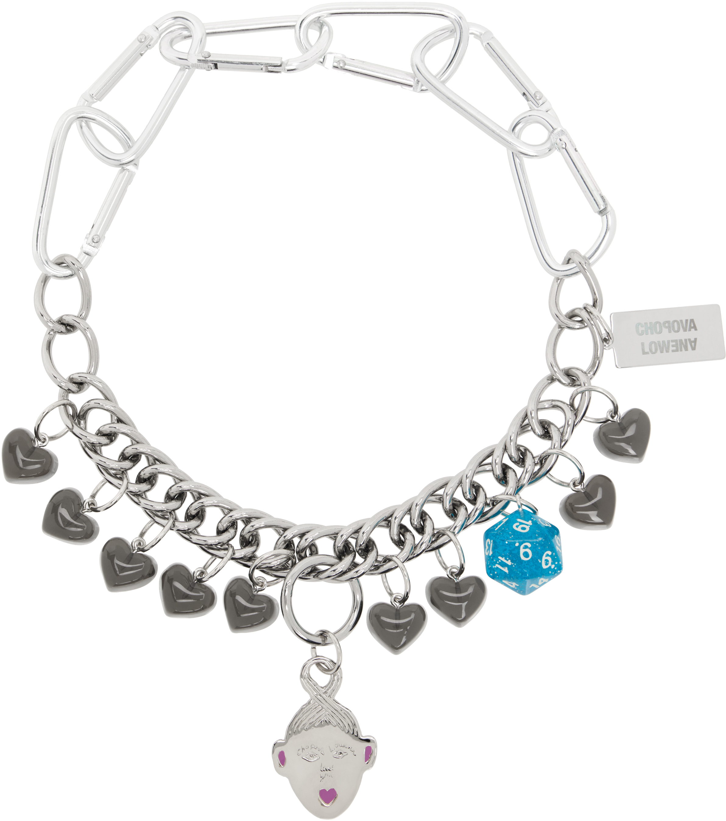 Silver Kiss BFF Necklace