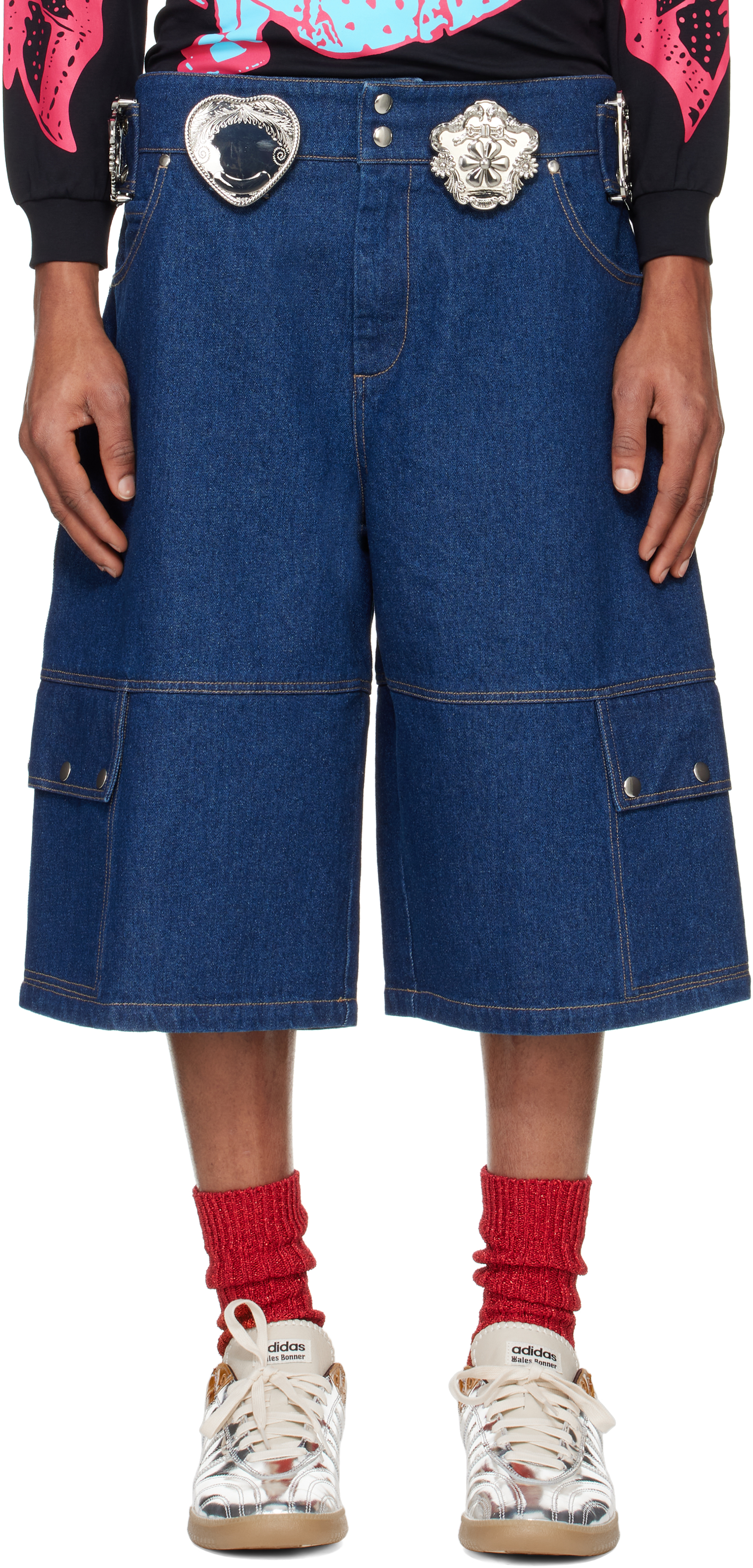 Blue Balmy Denim Shorts