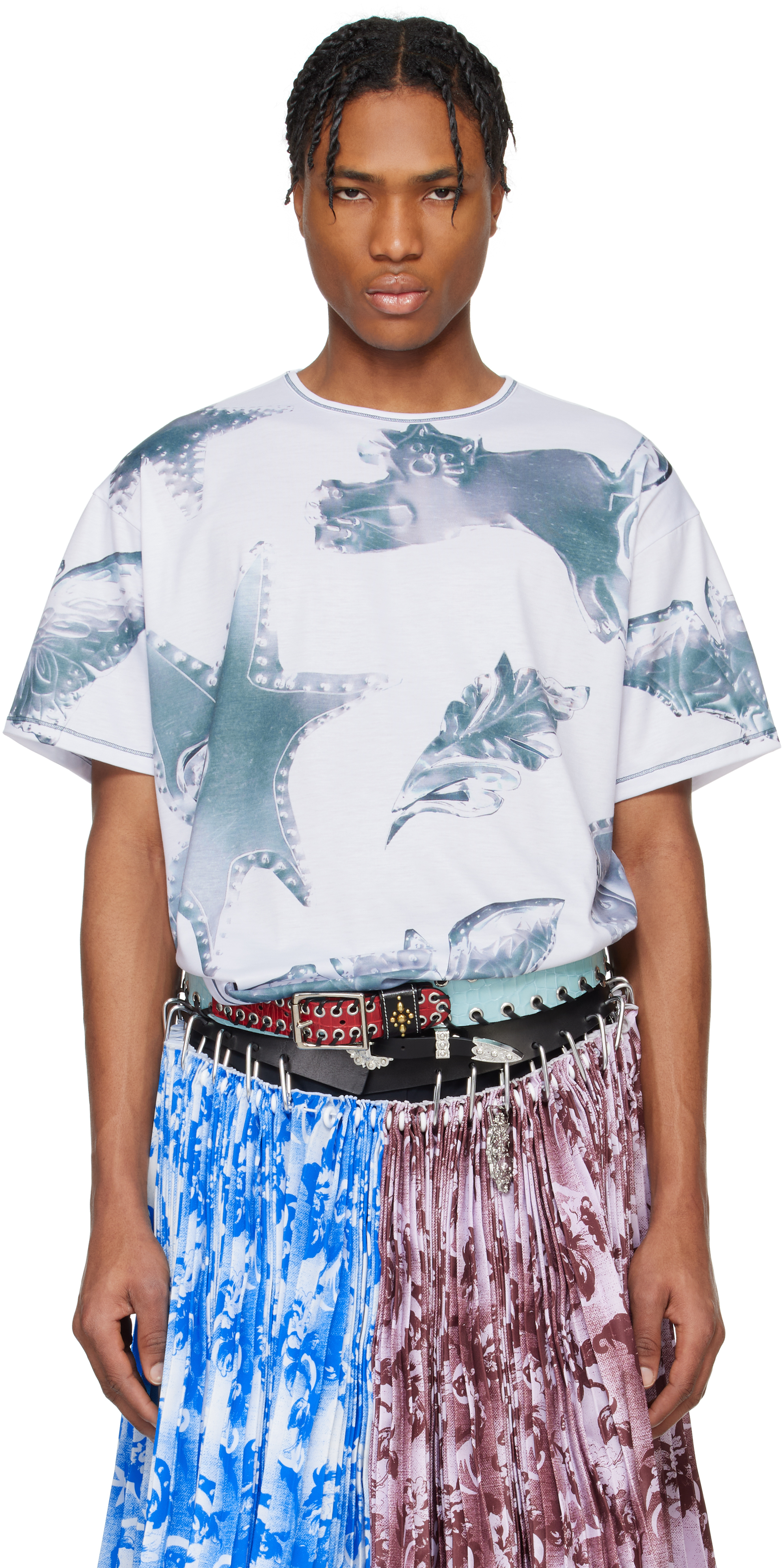 White Zoom Spur Oversized Short Sleeve T-shirt