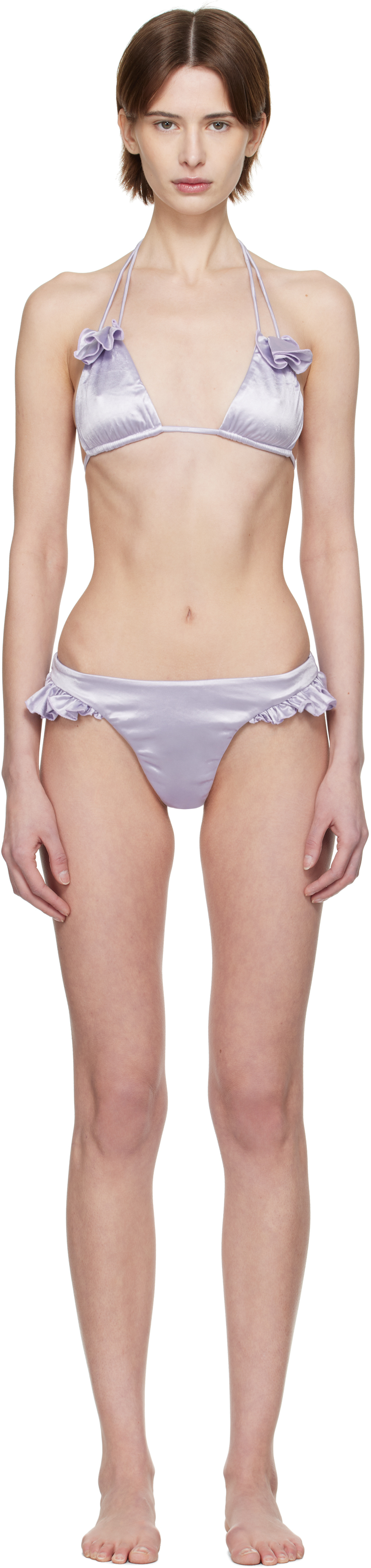 【関税込み】Isa Boulder ビキニ Purple Papillon & Shy Thong Bikini by Isa Boulder on Sale