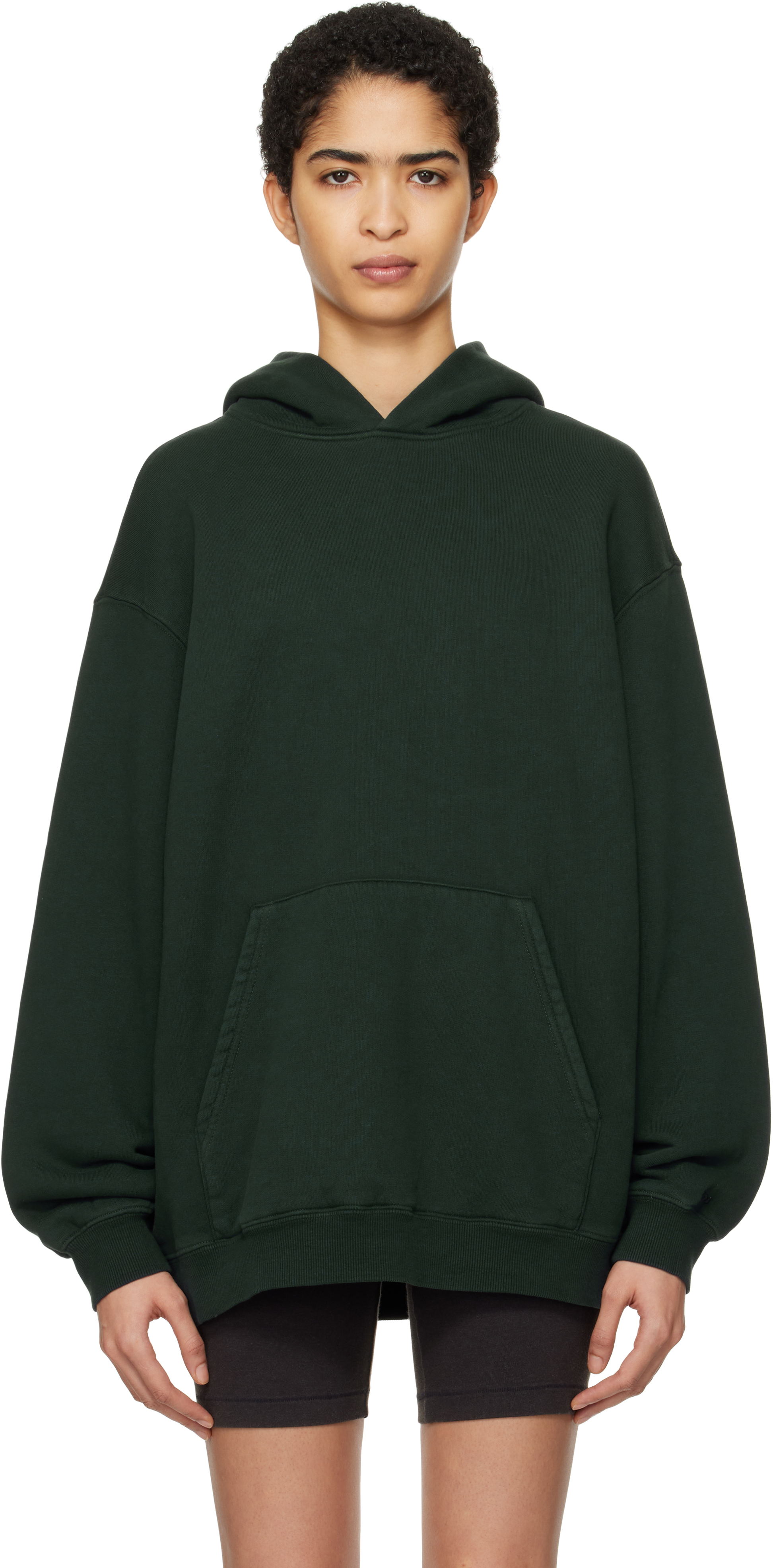 Green Vintage Fleece Oversized Hoodie