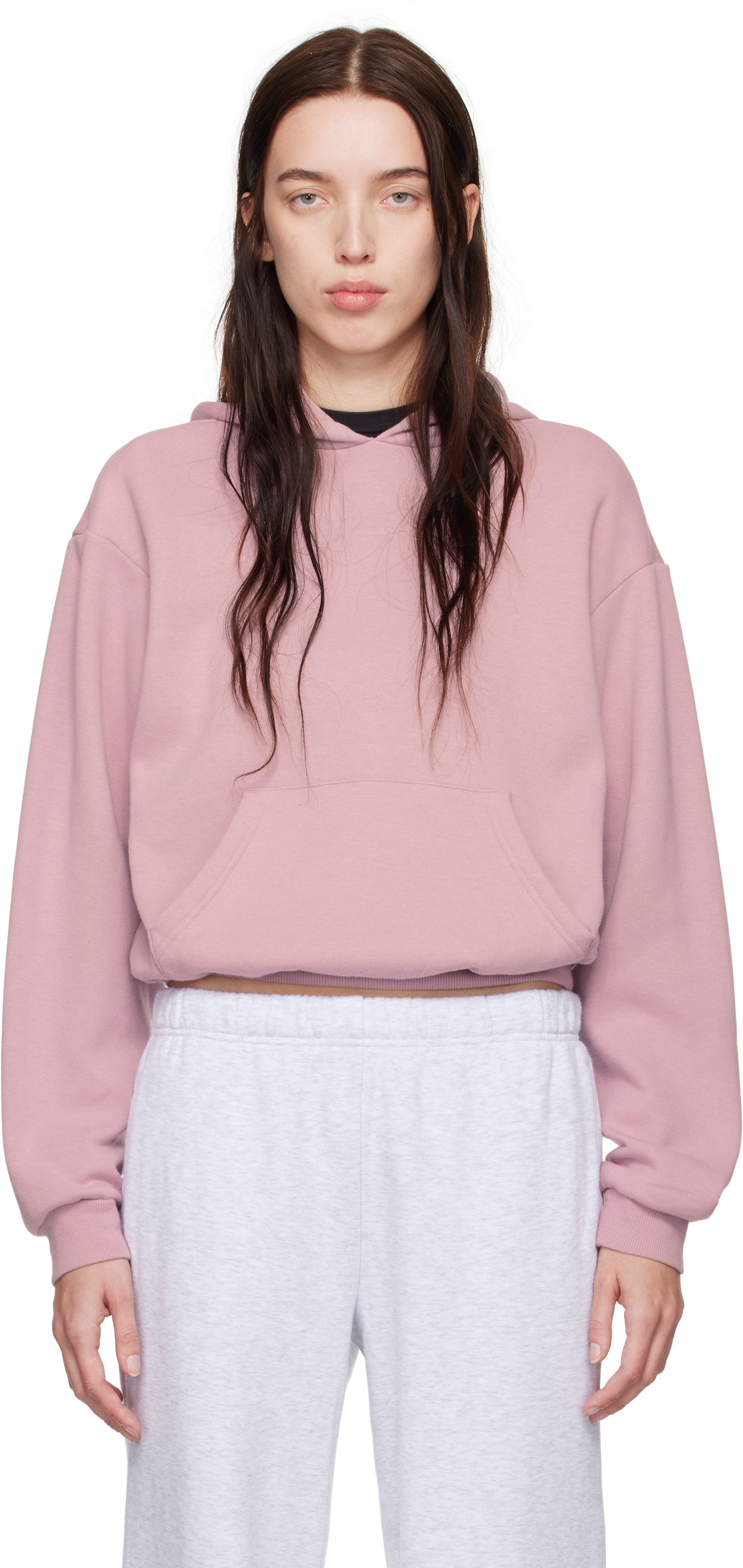 Pink Cotton Fleece Classic Hoodie