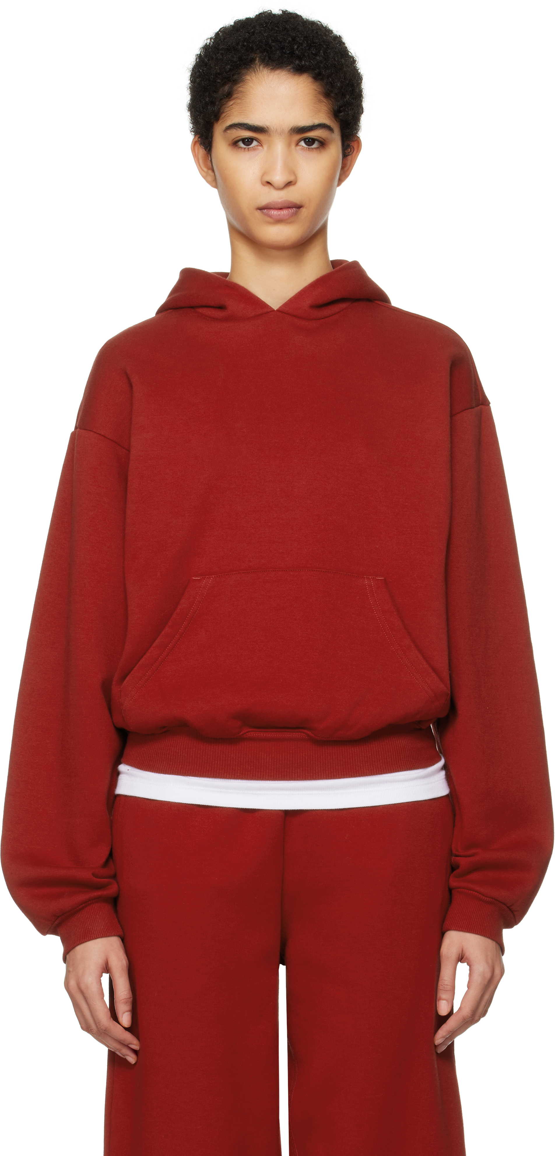 Pink Cotton Fleece Classic Hoodie