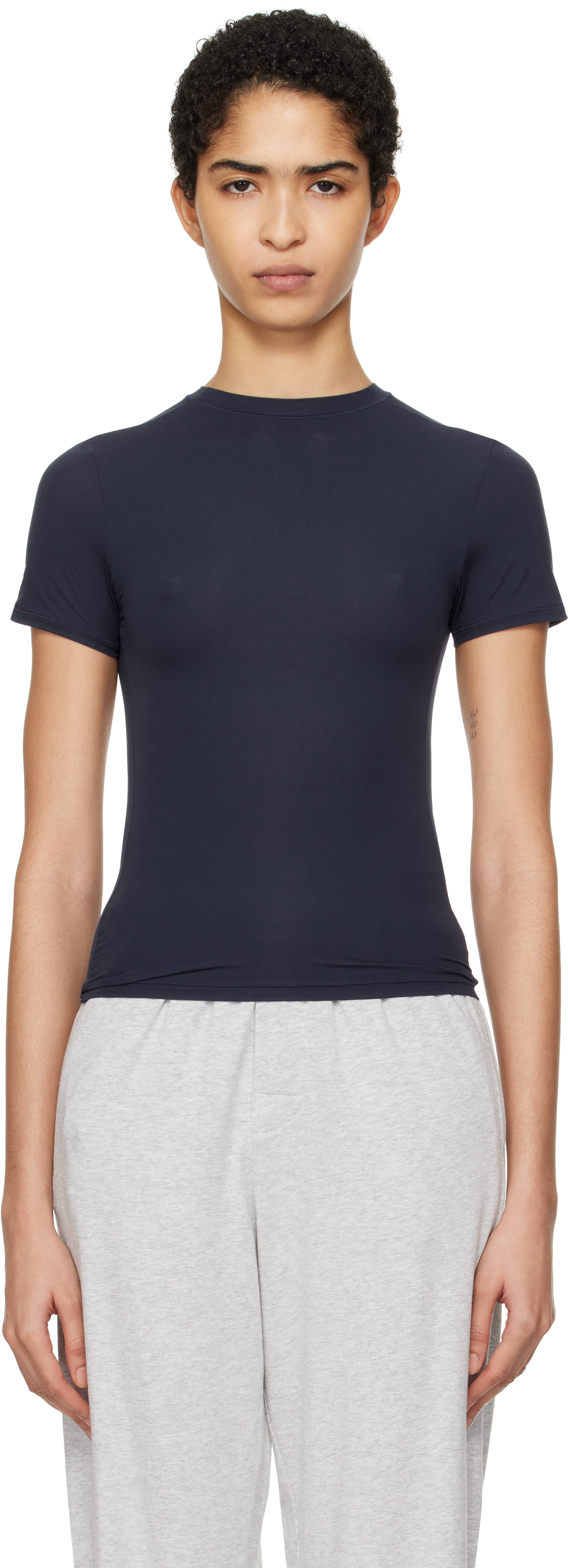 【関税込み】SKIMS スウェットシャツ 関税込み】SKIMS ホワイト Relaxed Tees シュランケン Tシャツ