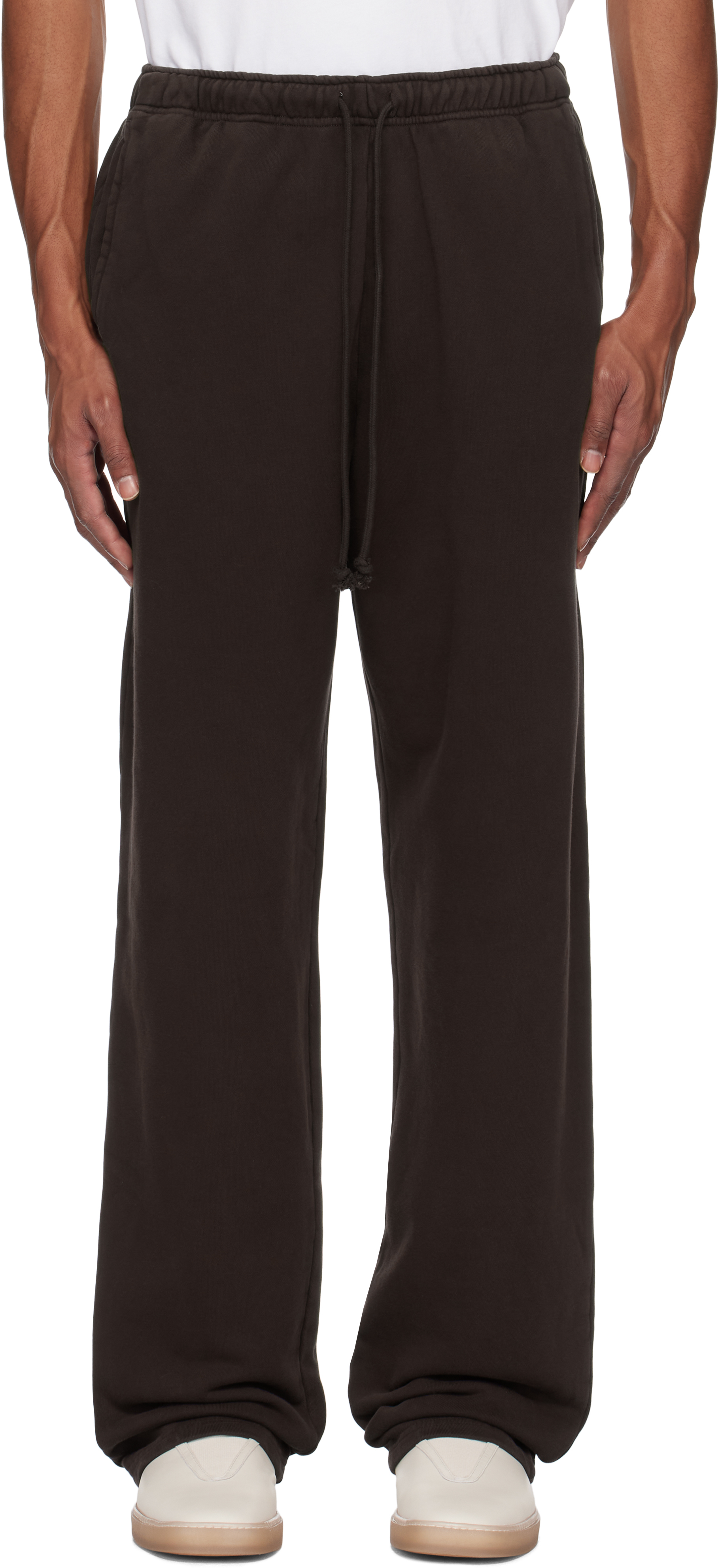 Skims Purple Terry Classic Straight Leg Sweatpants In Phoenix