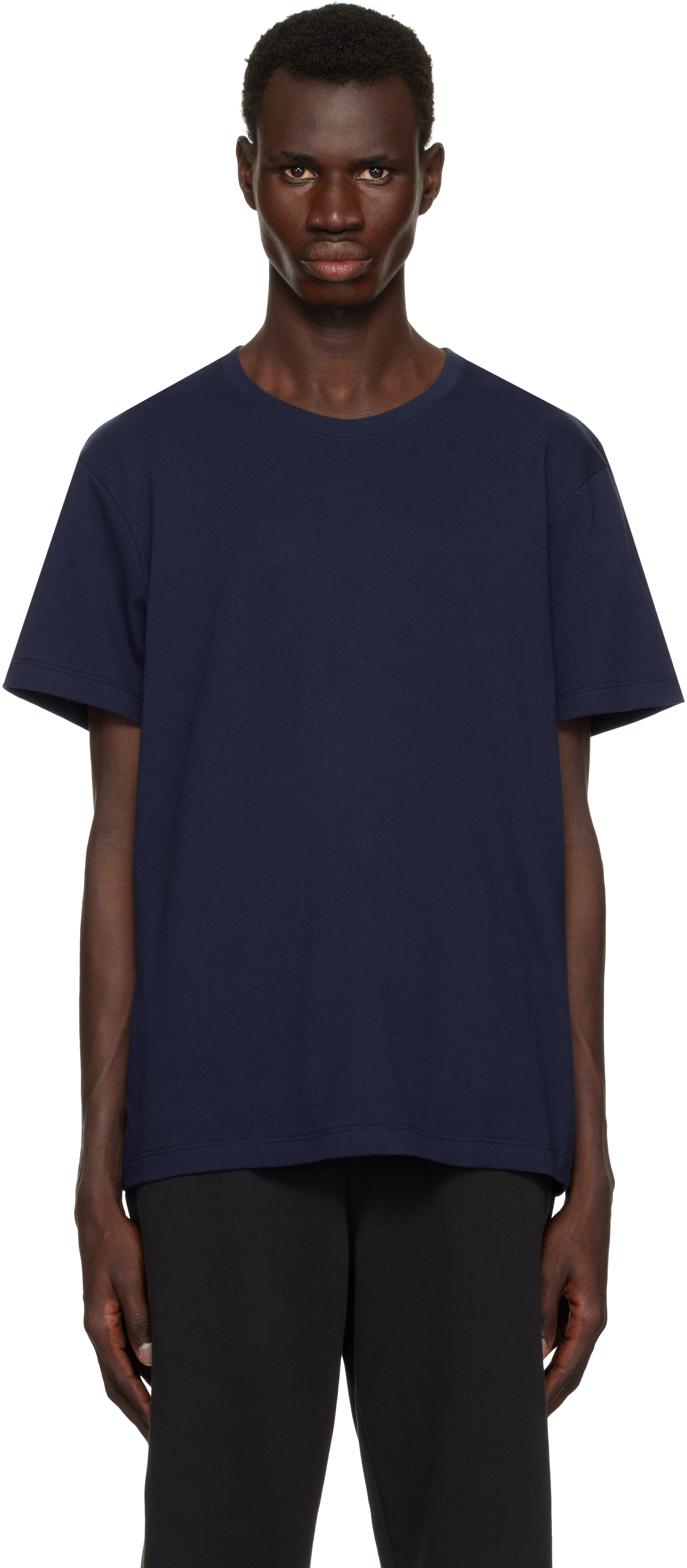 【関税込み】SKIMS ネイビー SKIMS Cotton クラシック Tシャツ SKIMS COTTON MENS CLASSIC T-SHIRT | NAVY