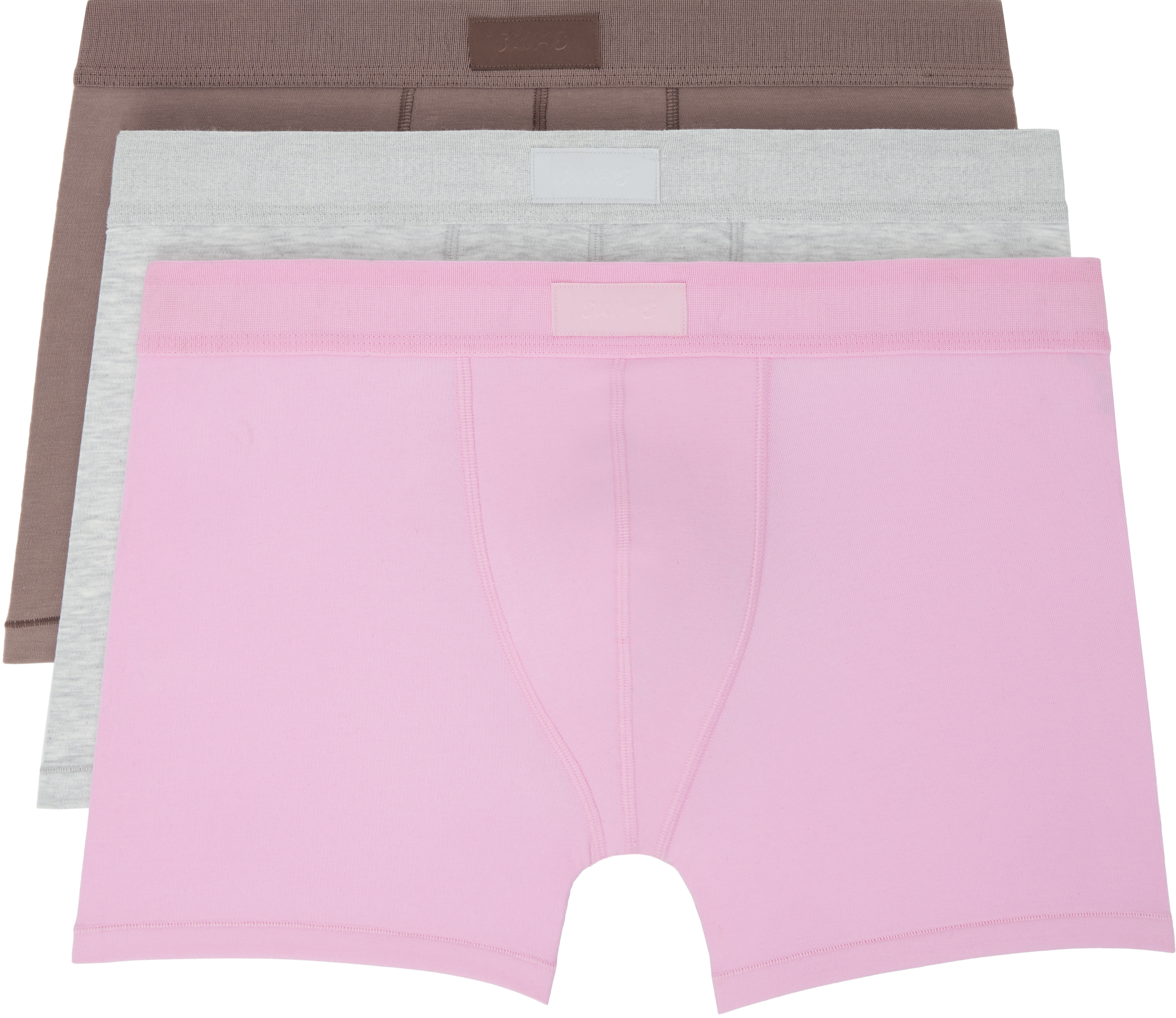 Three-Pack Multicolor SKIMS Cotton 3 Boxer Briefs