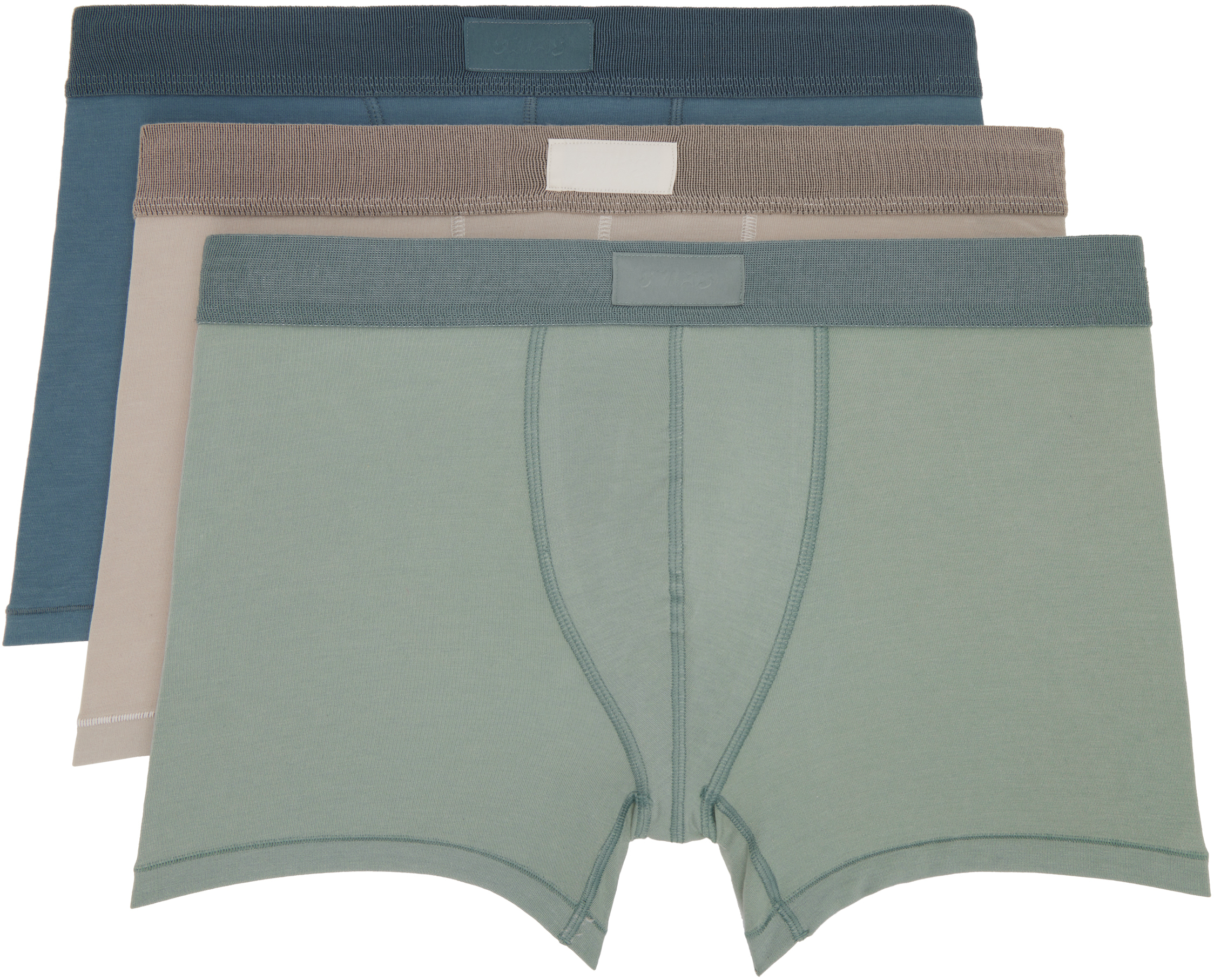 Three-Pack Multicolor SKIMS Cotton 3 Boxer Briefs