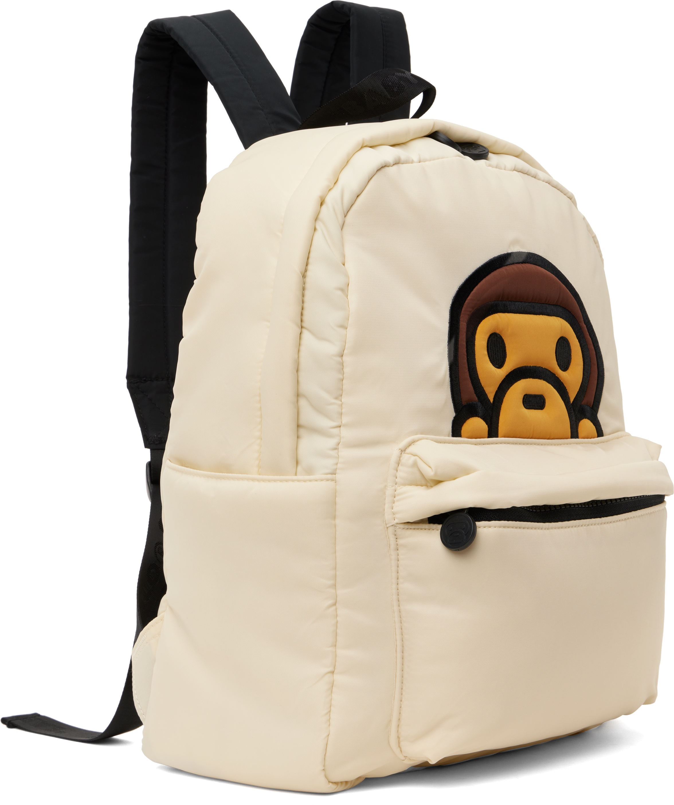 Bape Off-white Baby Milo Medium Backpack In Ivx