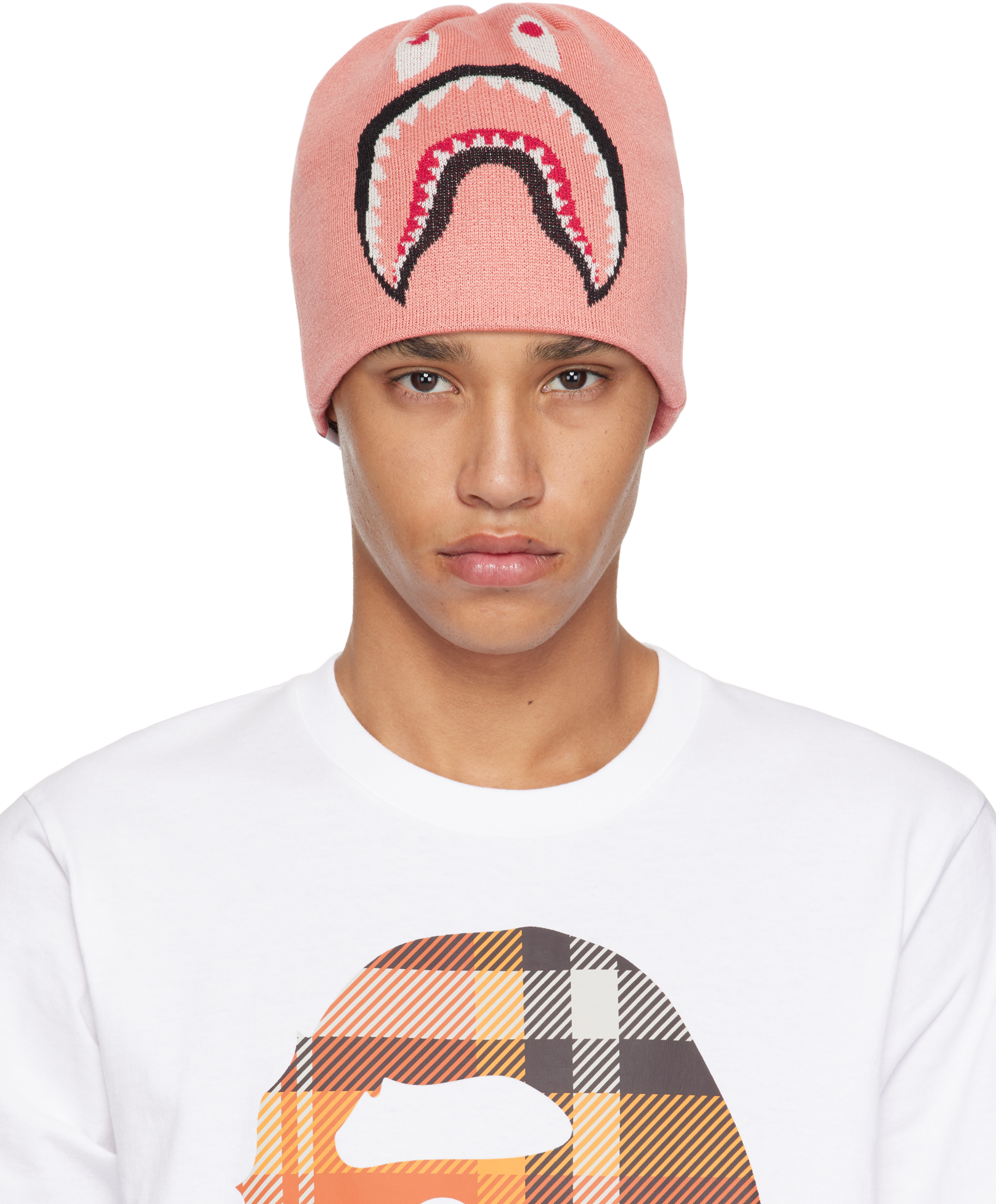 Pink 2nd Shark Knit Beanie