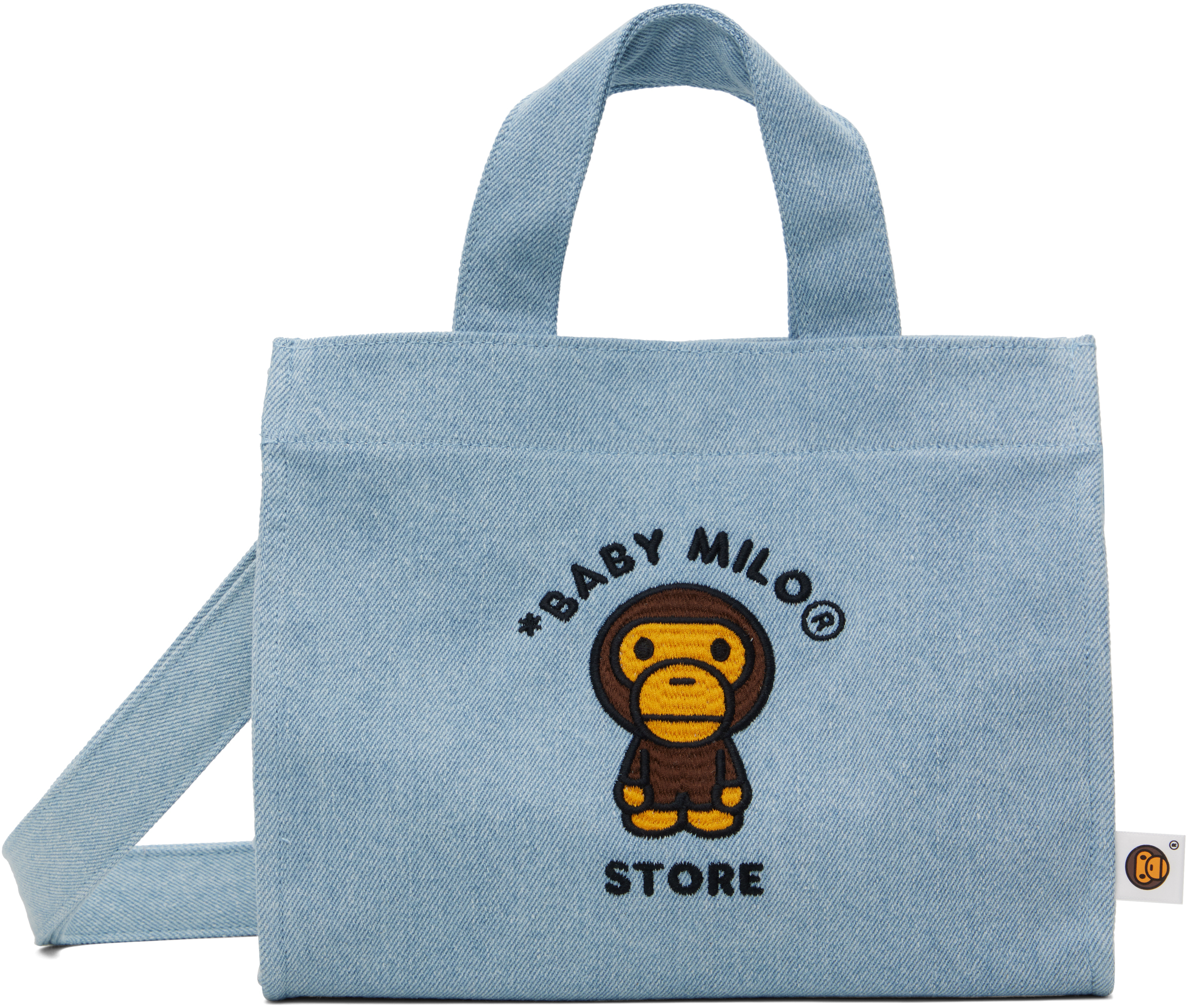 完売品【APE】BABY MILO DENIM SMALL TOTE BAG