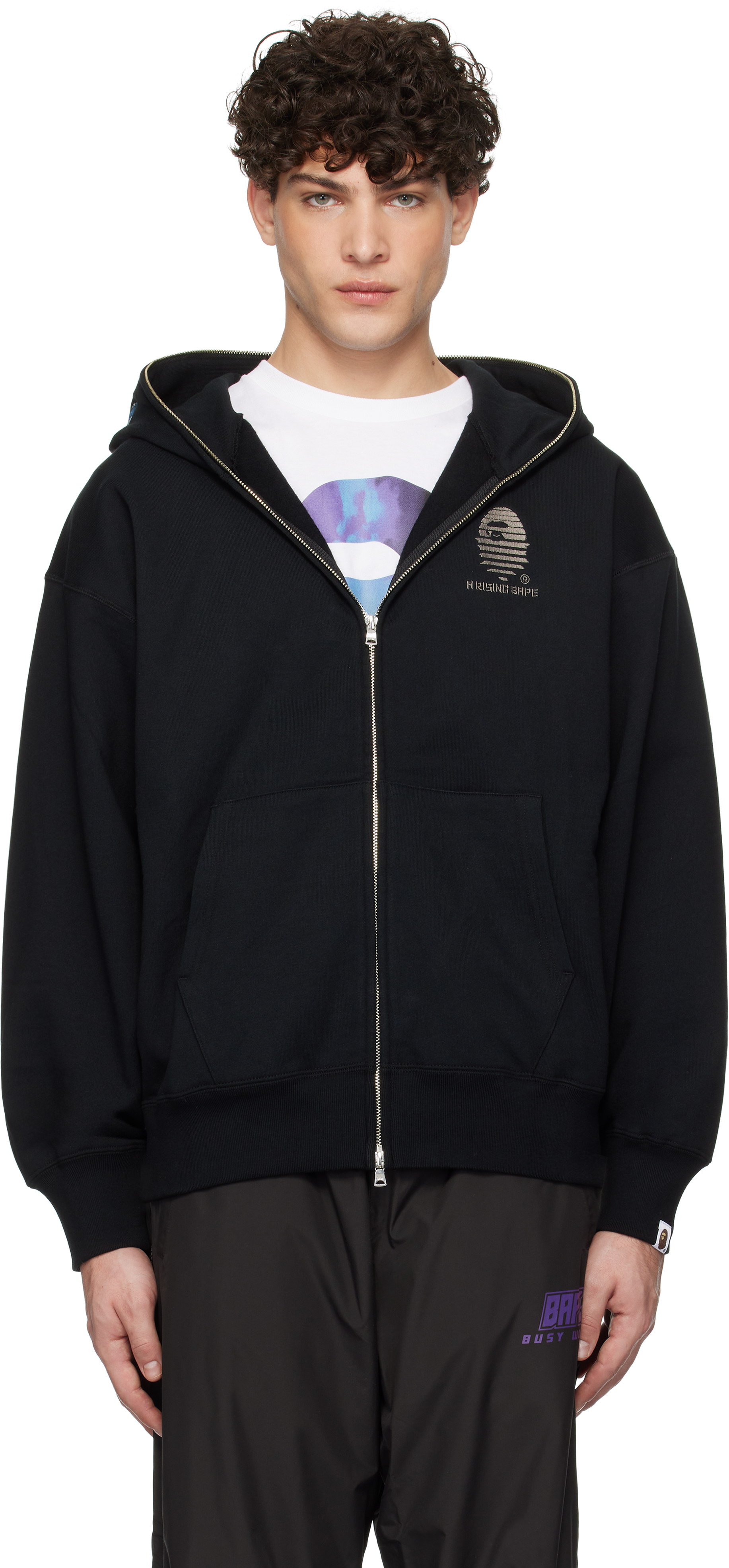 Black Tiger 
Dragon Relaxed Fit Full Zip Hoodie