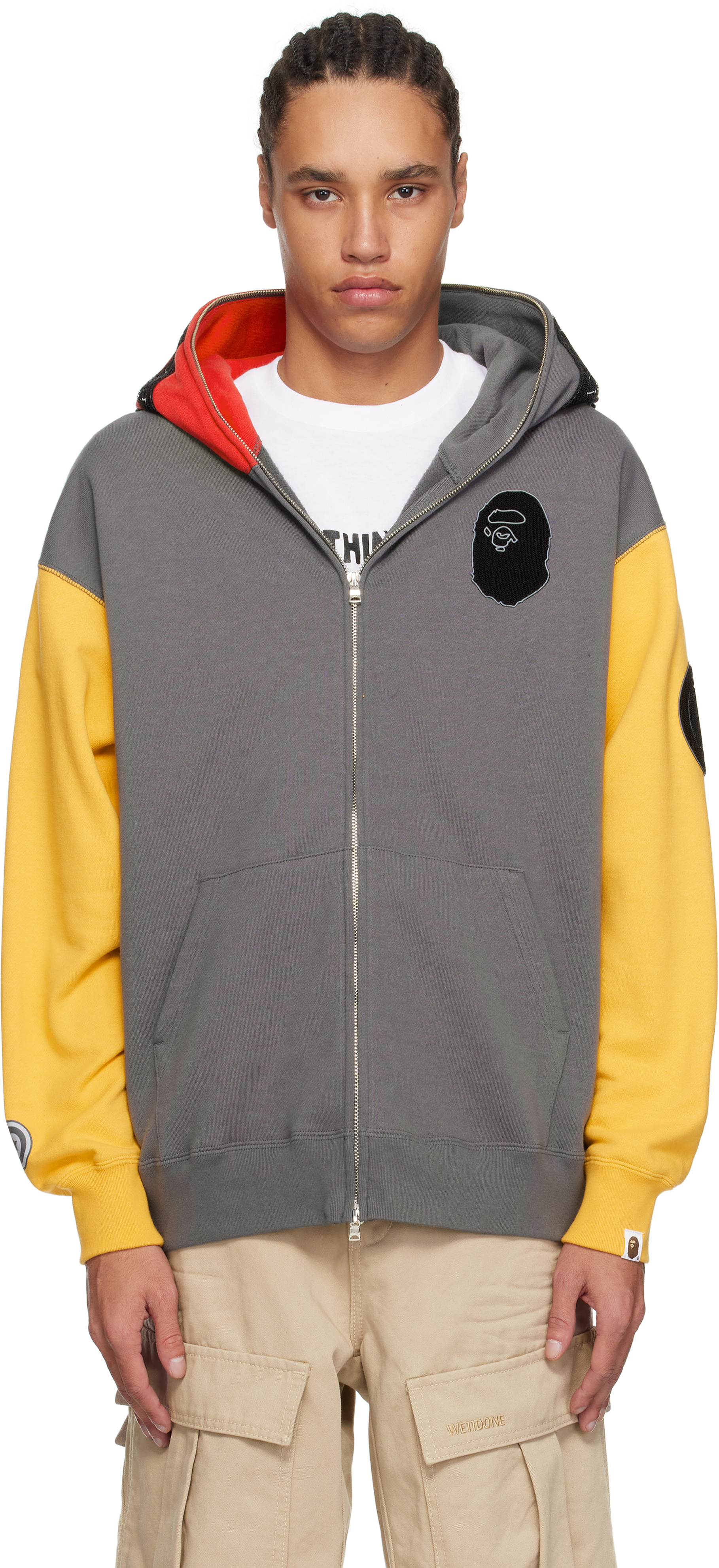 Gray Shark Full Zip Malaysia Hoodie