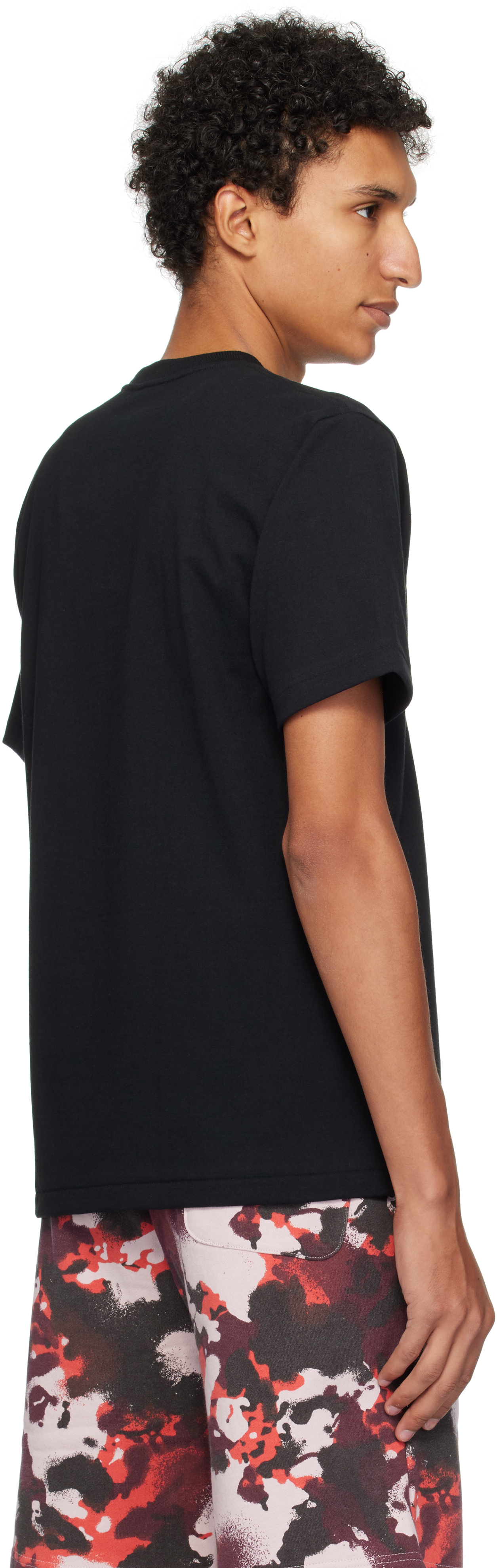 Bape Black Trial Camo '' Logo T-shirt In Multi