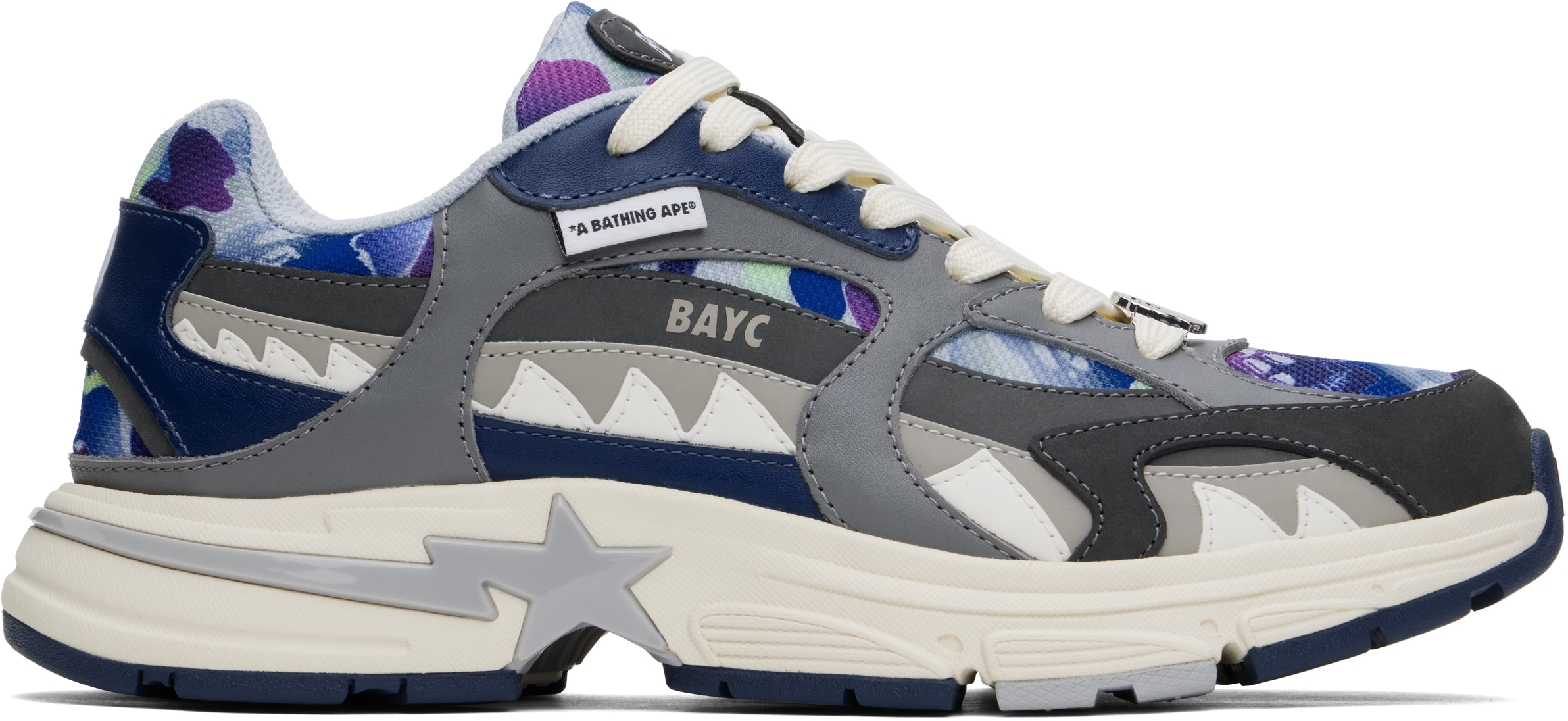 Blue & Gray BAYC Edition Shark Sta Sneakers