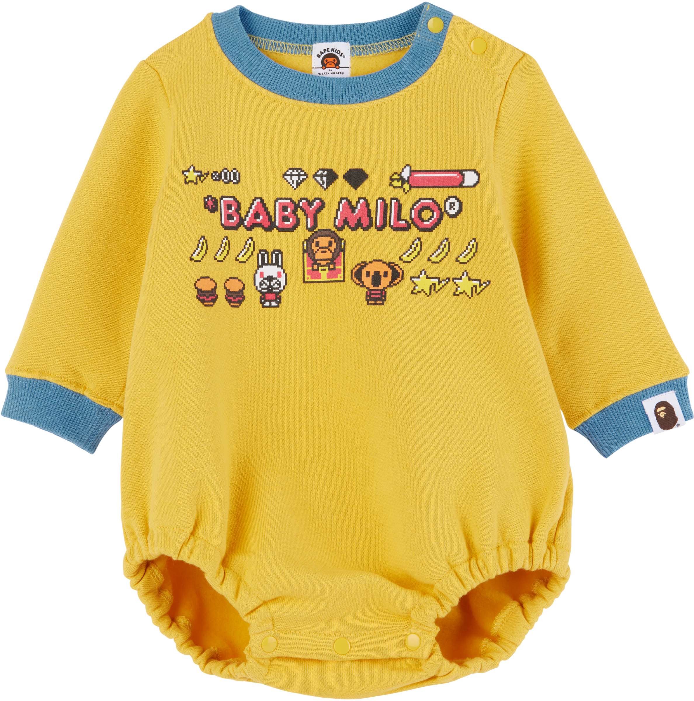 Baby Yellow Baby Milo Game Graphic Bodysuit