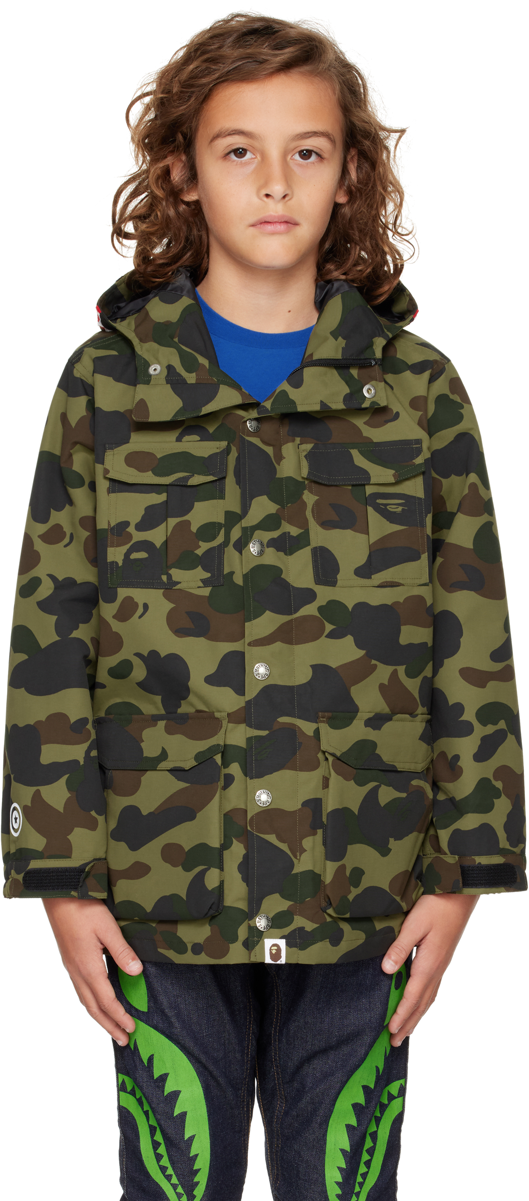 Kids Khaki 1st Camo Shark Mountain Jacket