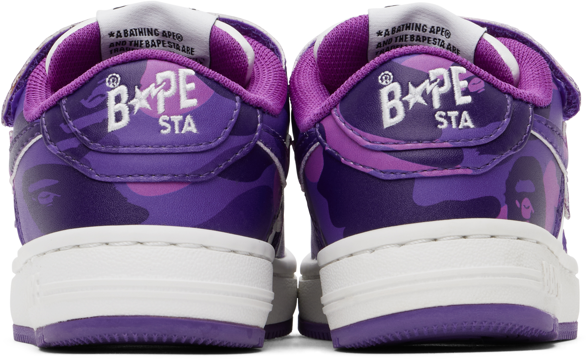 BAPE KIDS PURPLE STA #1 SNEAKERS
