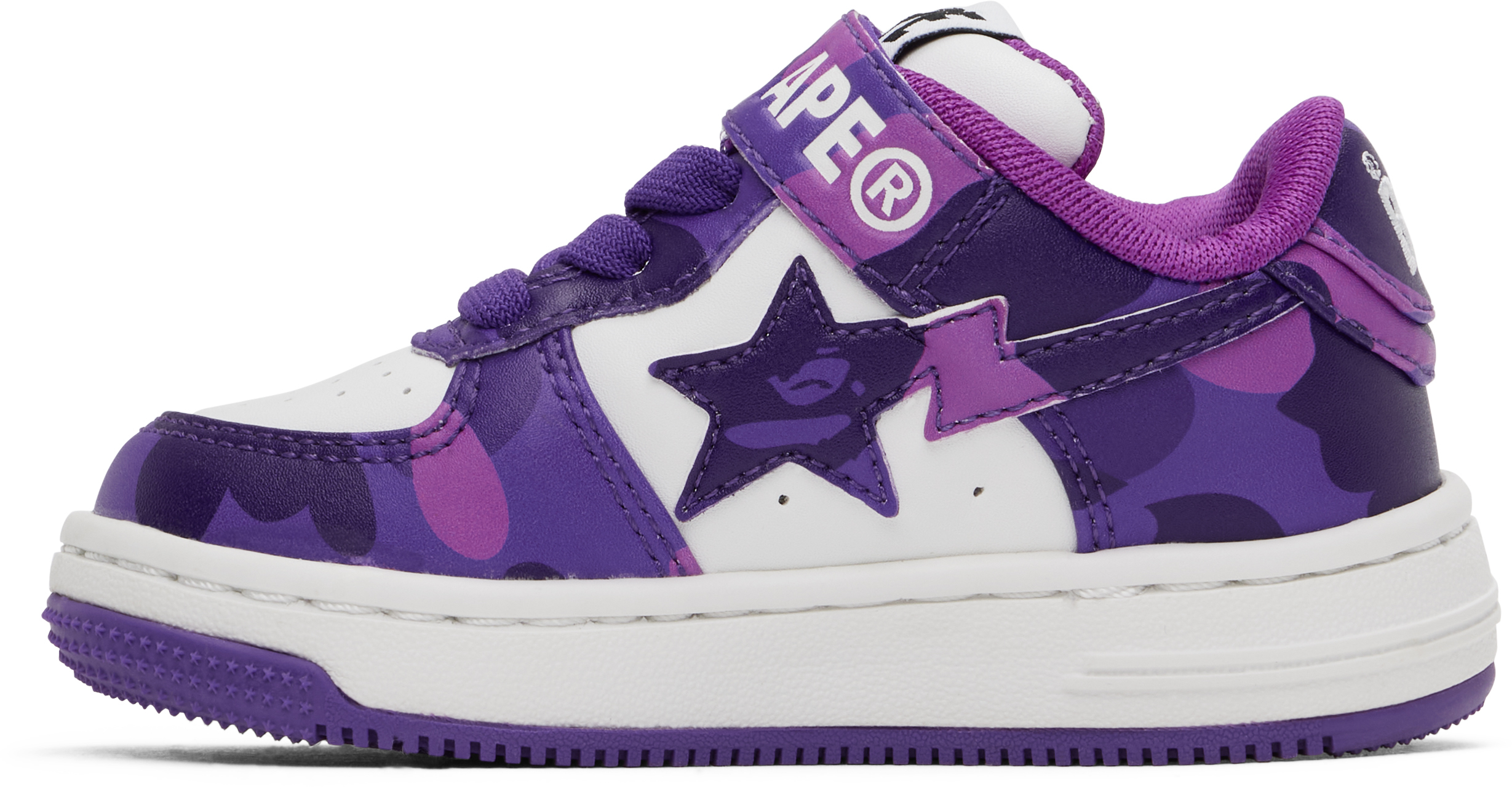 BAPE KIDS PURPLE STA #1 SNEAKERS