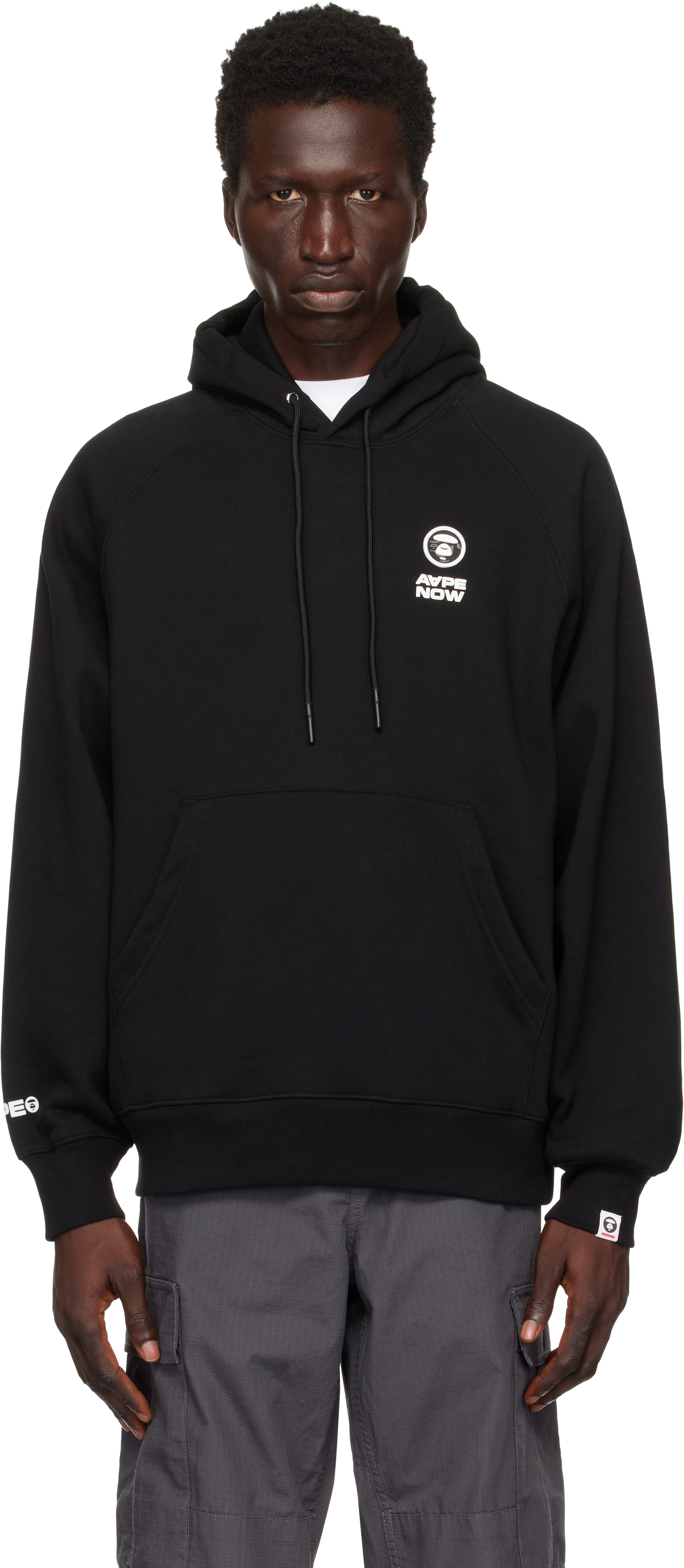 Black 'AAPE Now' Hoodie