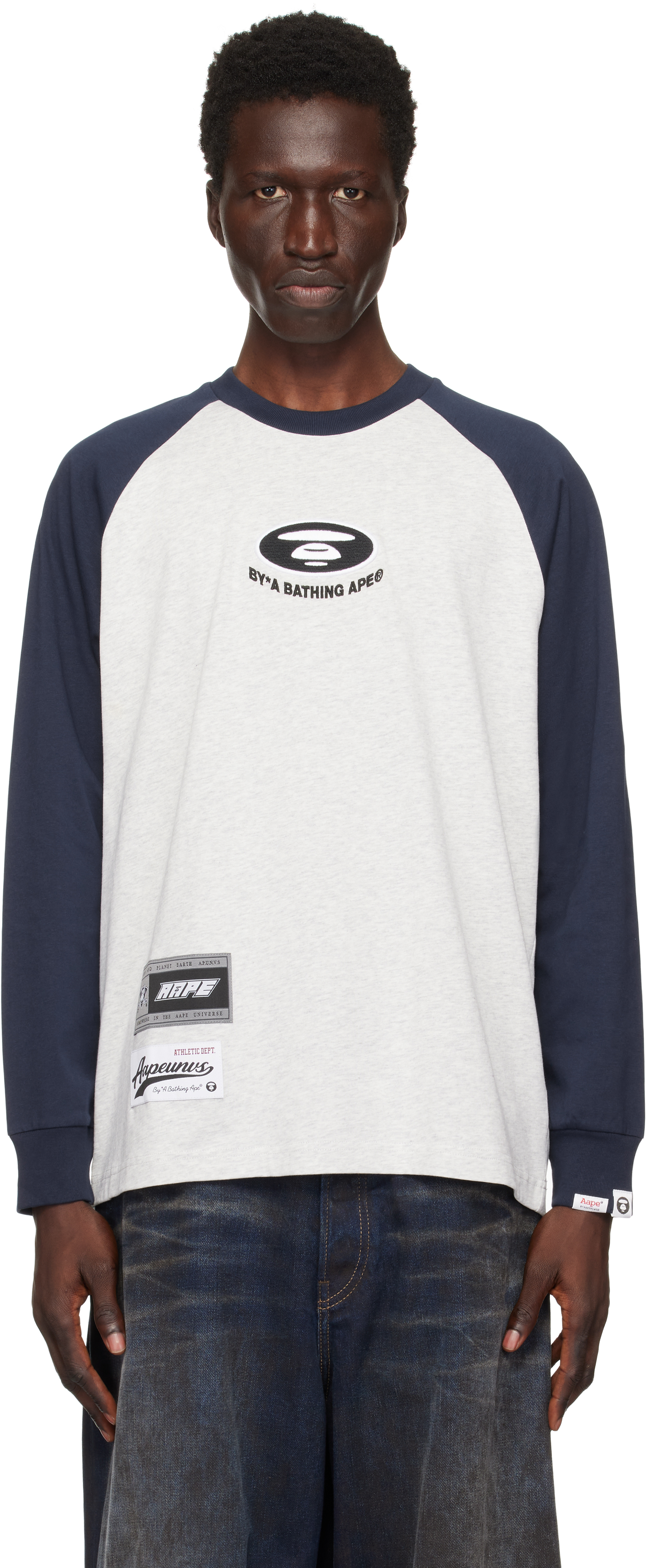 Gray & Navy Main T-shirt